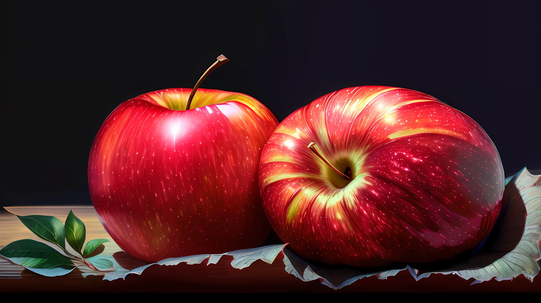 Apple fruits, Apples, spades, naturais, natureza, nature, linda, fotorrealismo, fotorrealista, ultrahd, 4k, texturasdetalhadas, sombras detalhadas, cores detalhadas, por do sol, sol se pondo, sunset, natureza linda, fundo preto, por do sol, various apples, beautiful apples, beauty apples, --auto