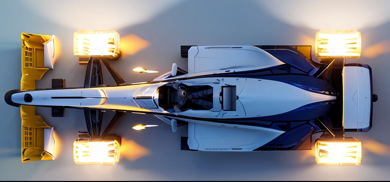 A blue and black race car,There are white stripes on the front, top - view, isometric view from behind, Top-down view, top - down view, 2 0 2 1 formula 1 audi car, formula one car, overhead birdseye view, 2 d overhead view, isometric top down left view, forward facing angle, F11:6,3 d render stylized, cute 3 d render, 《overwatch》Reinhardt, Nendoroid 3D, author:Lee Jeon-suk, stylized 3d render, super detailed render, high res render, advanced digital chibi art, rendered in redshift, high quality rendering,sunsight,During the day,Without background。8K