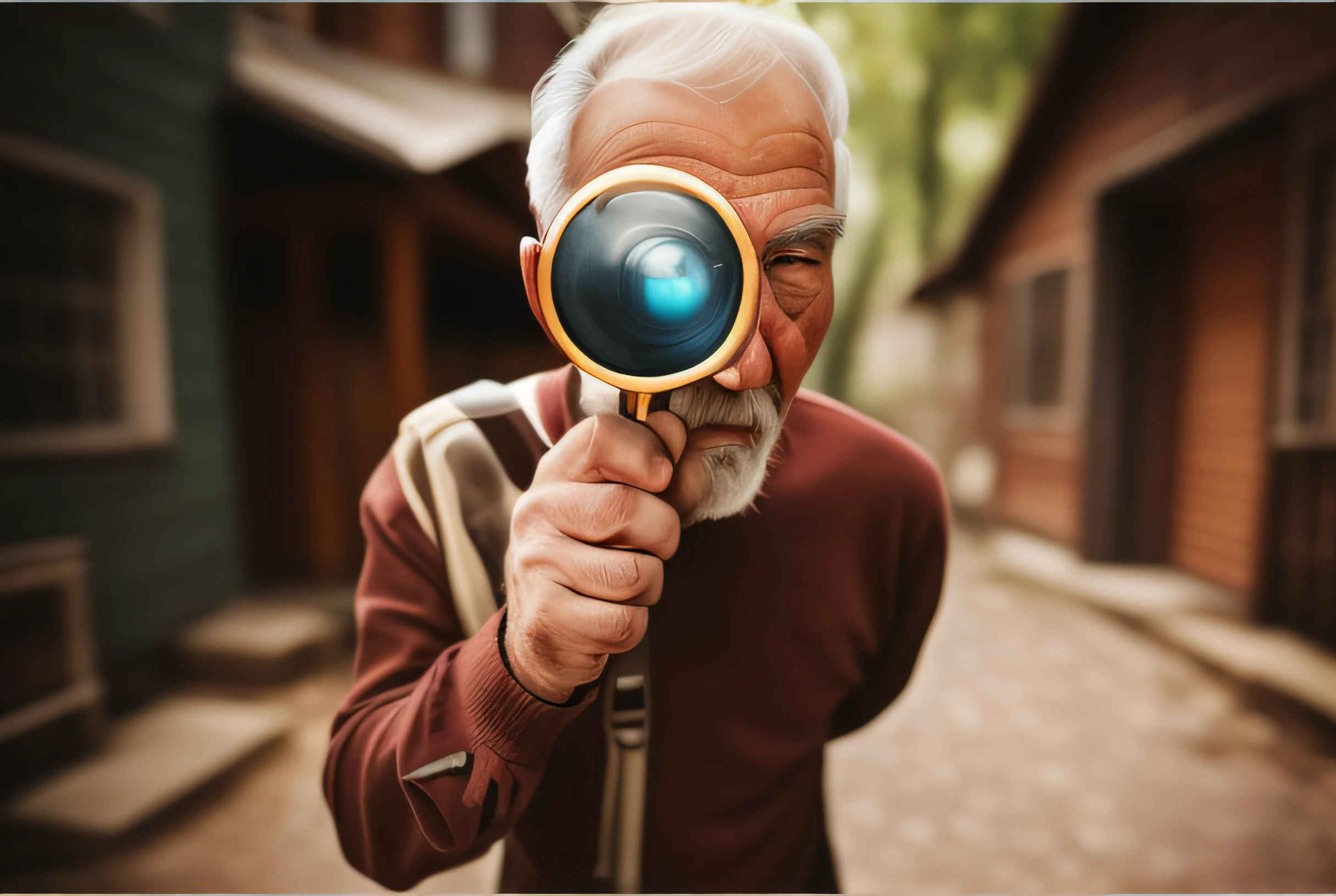 realistic photograph of a old man