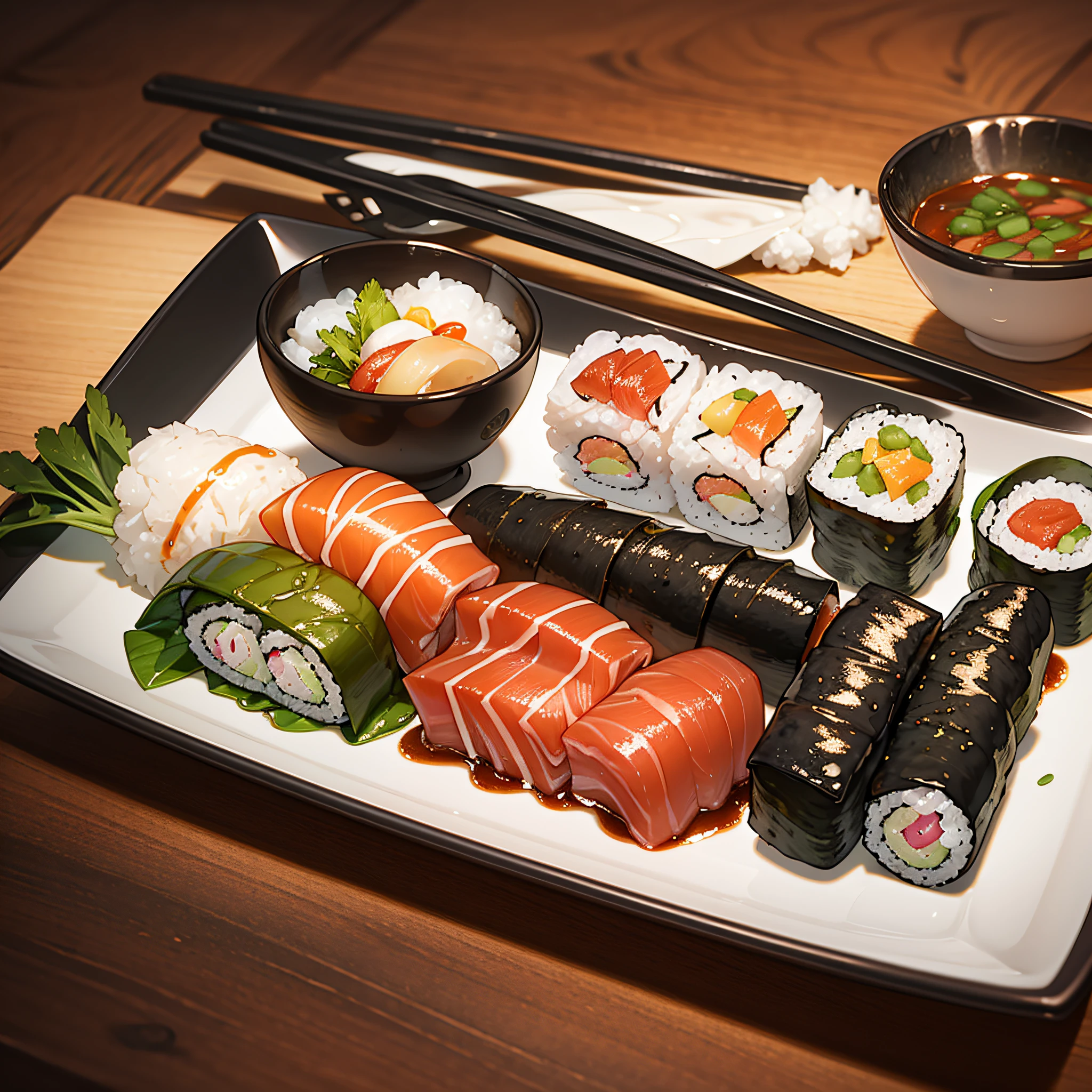 sushi, japanese food