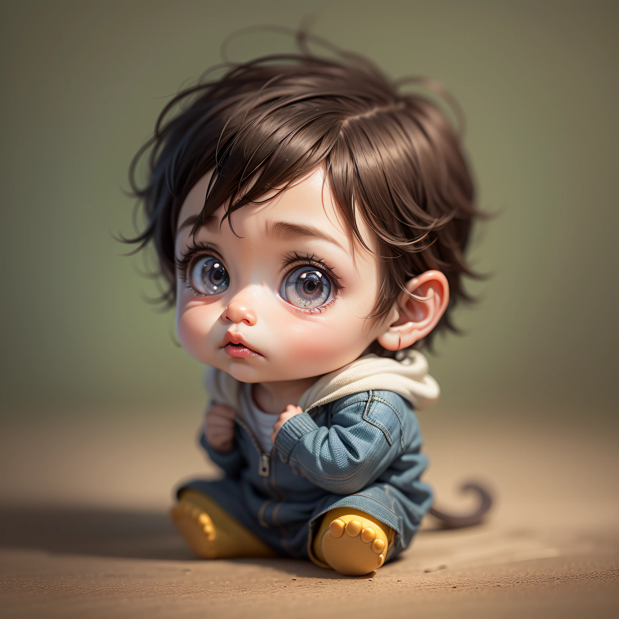 a cute little man pixar style , master piece, hyper realistic, uhd, 32k