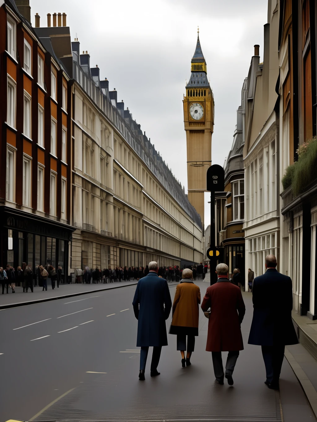 London street scene color Photography by Raymond Depardon, hdr