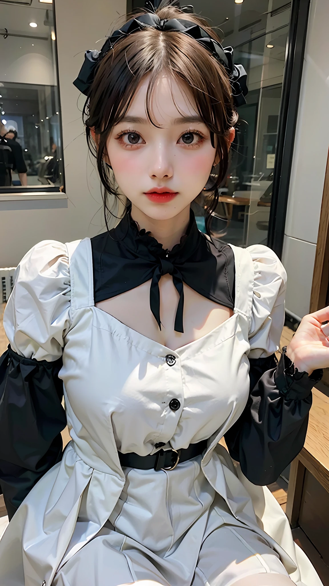 huge-breast、a beautifulchi girl、high picture quality、Like a shot with an SLR、Goth Loli Fashion、lolita fashion