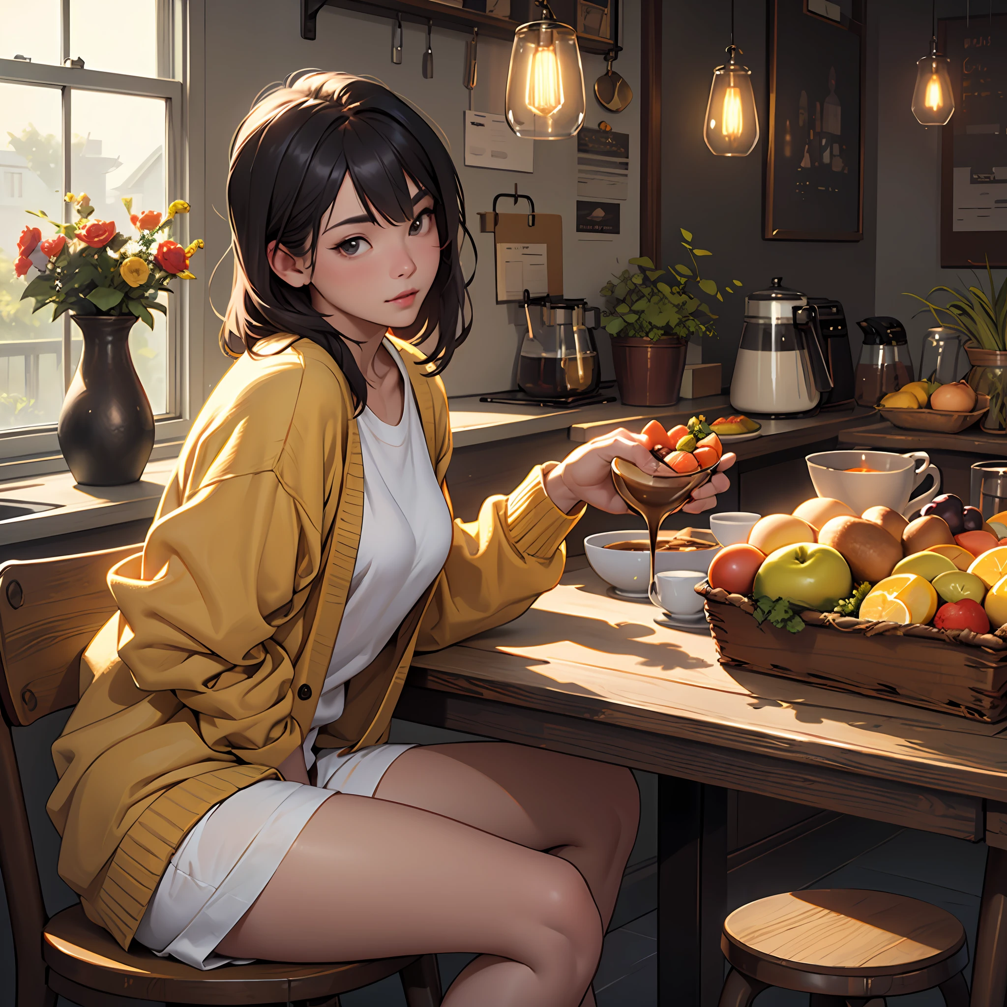 a masterpiece of、Top image quality、Beautiful woman waiting for partner on bed、Sexual facial expressions、hugetits、Female proportions considered everywhere。
