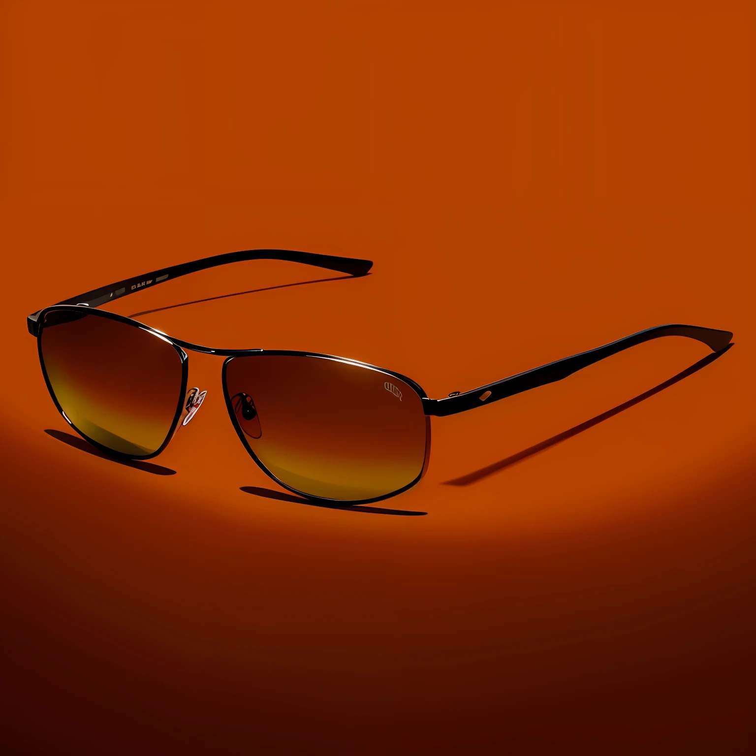 a close up of a pair of sunglasses with brown lenses, technological sunglasses, polarized lens, with dark brown sunglasses, designer sunglasses, quarter view, rendering, composite, sunglasses, aviator sunglasses, detail shot, packshot, right angled view, shades, with sunglass, aviator shades, futurisitc sunglasses, with sunglasses, more details, sport glasses