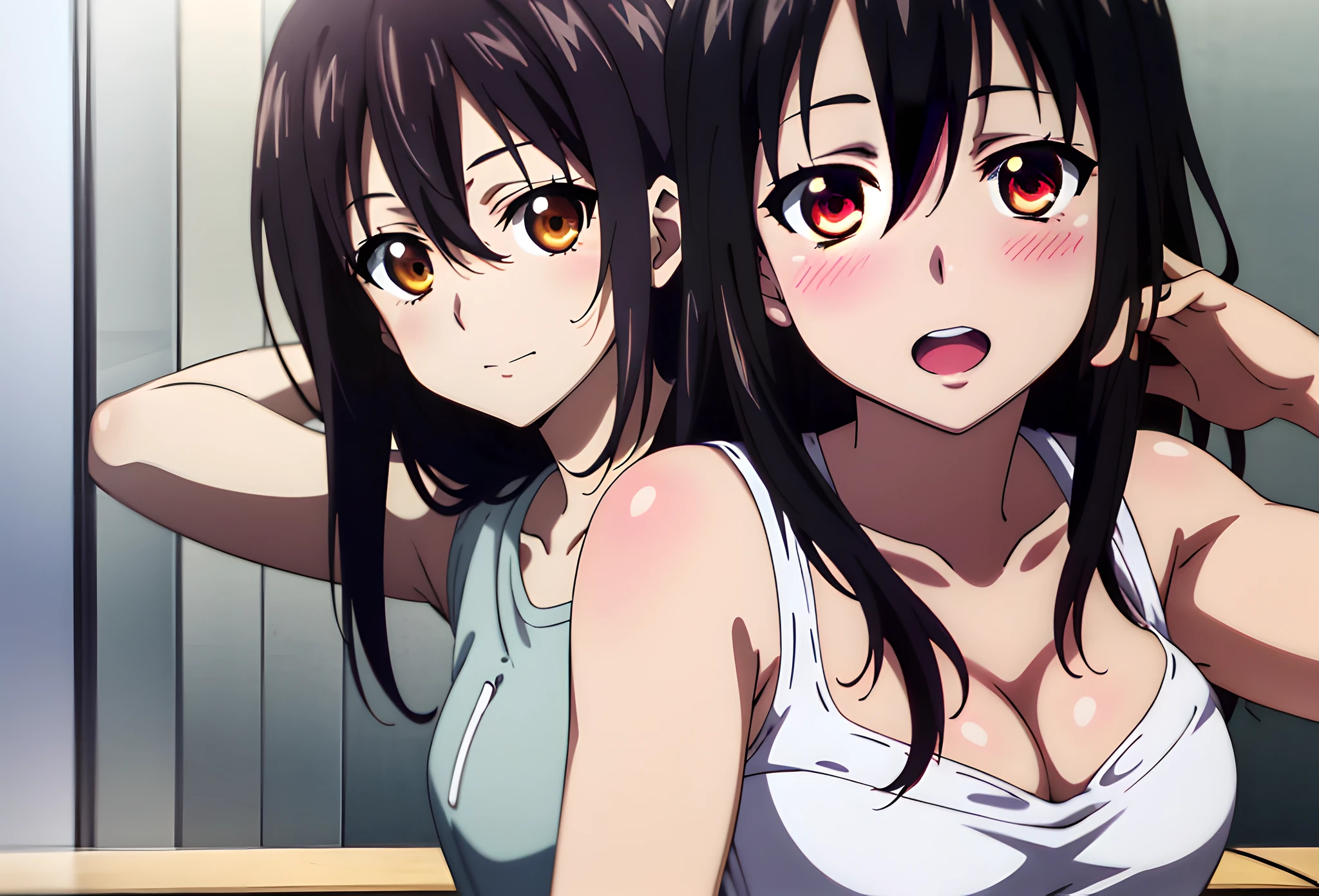 People in the background々Close-up of a poster with a group of, oppai, from yowamushi pedal, anime cover, Realistic!!, Dynamic!!, rei hiroe, nagatoro, Gapmoe Yandere, goddamn! Plus, 🚿🗝📝, yuruyuri, shikamimi, pin on anime