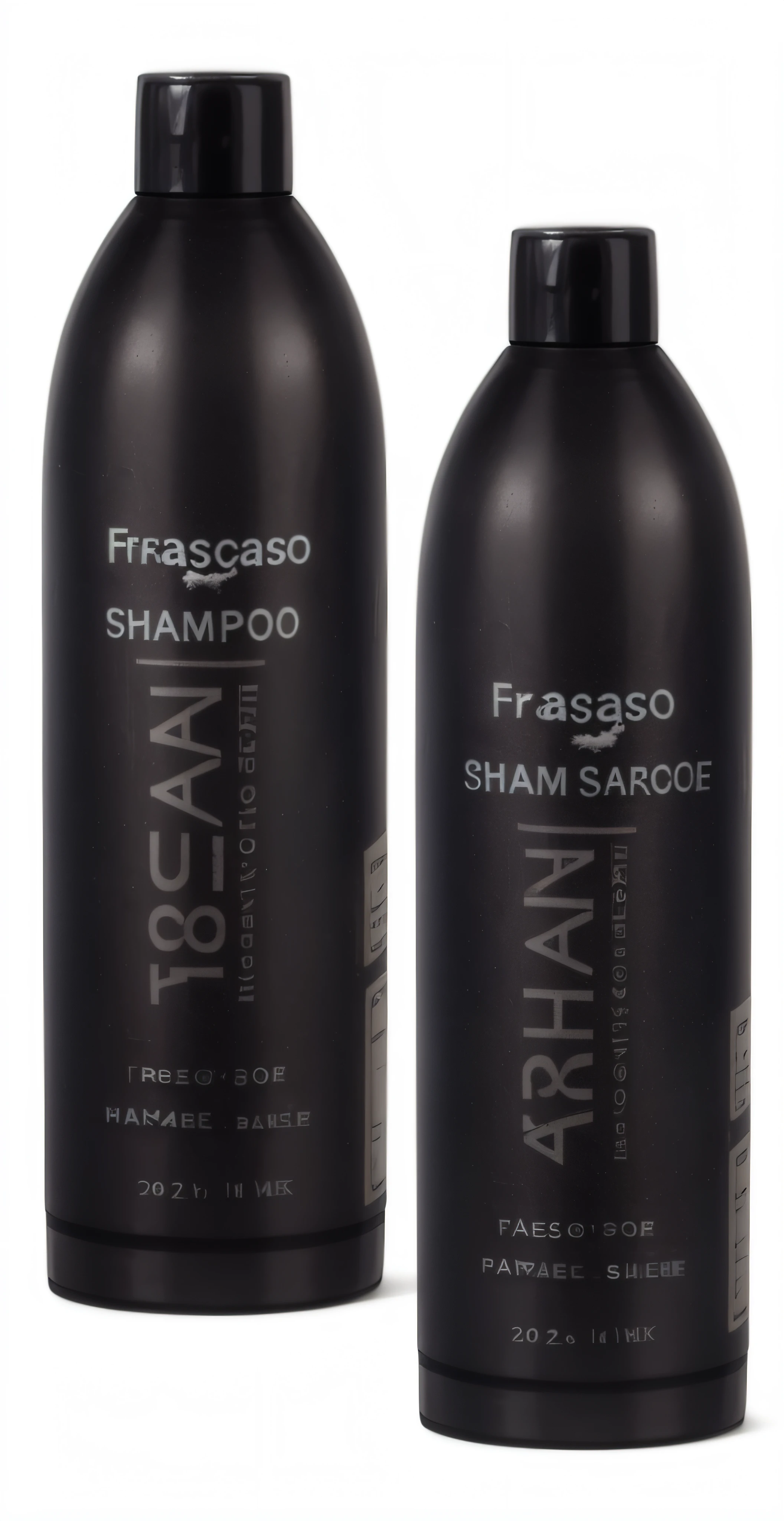 frasco de shampoo