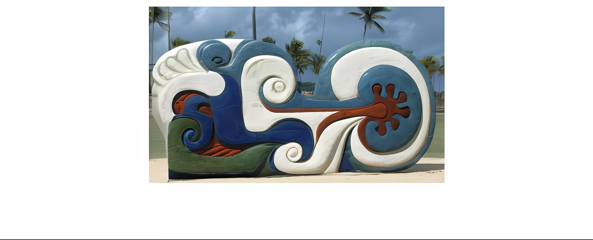 there is a sign that says ocean with a wave and a fish, polynesian style, Ornamento Maori, Arte Maori, public art, arte concreta, baixo - escultura de pedra em relevo, symbolic mural, infinity hieroglyph waves, inspirado em William Zorach, polynesian god, mystical art, zen areia esculpida gramado, Redemoinhos antigos, artistic depiction, Maori