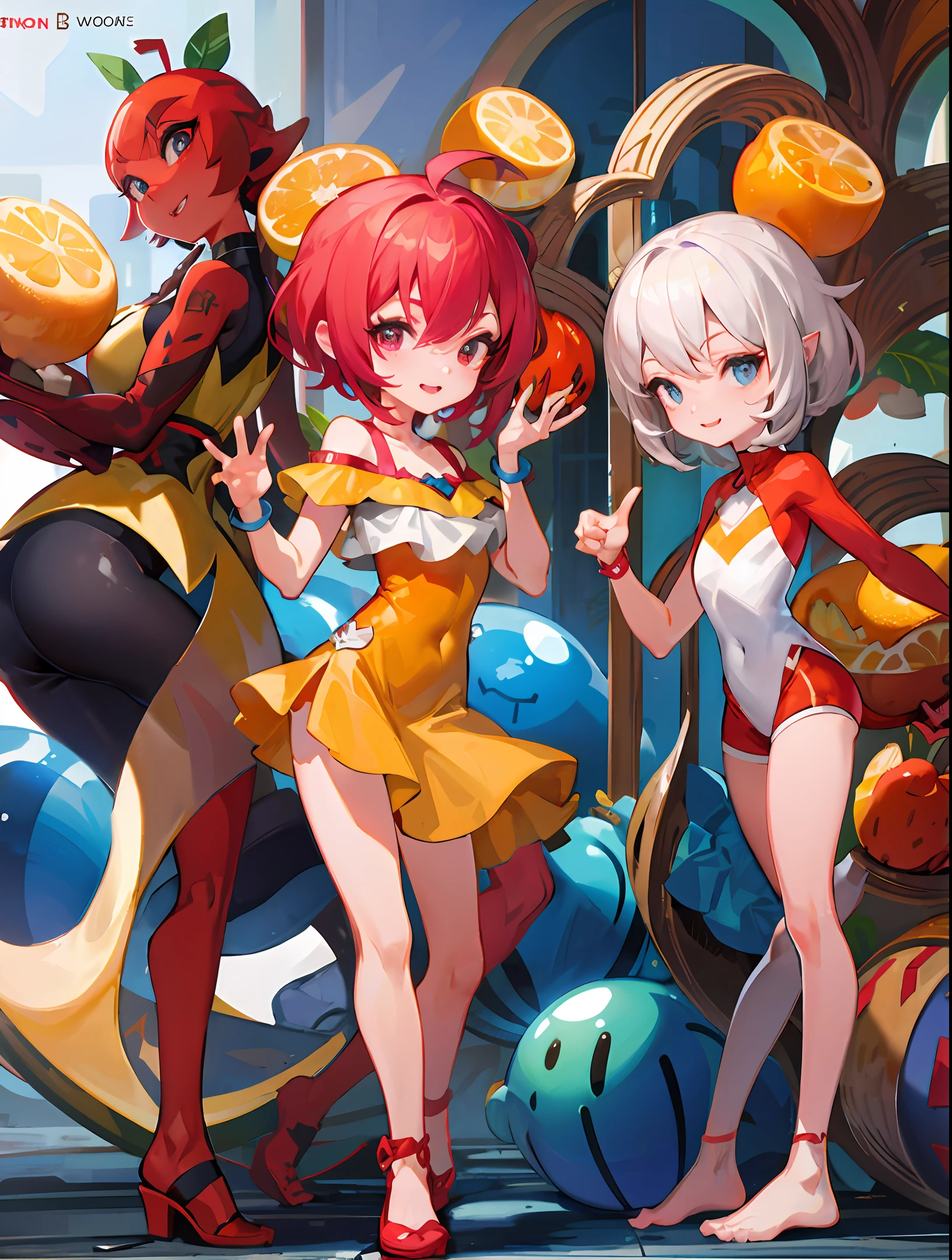 Spice girls with chickens