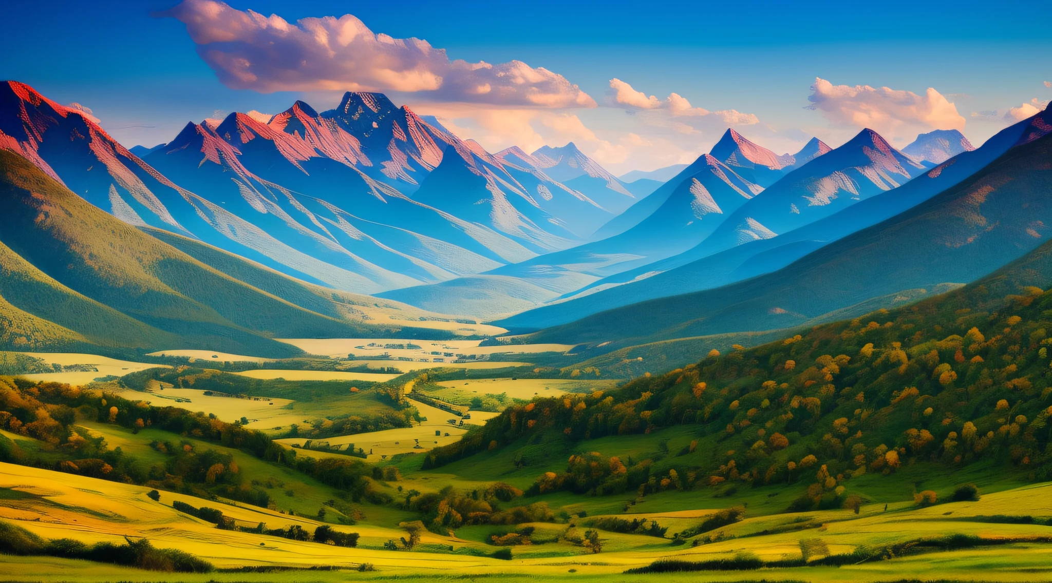 paisagem com montanhas
