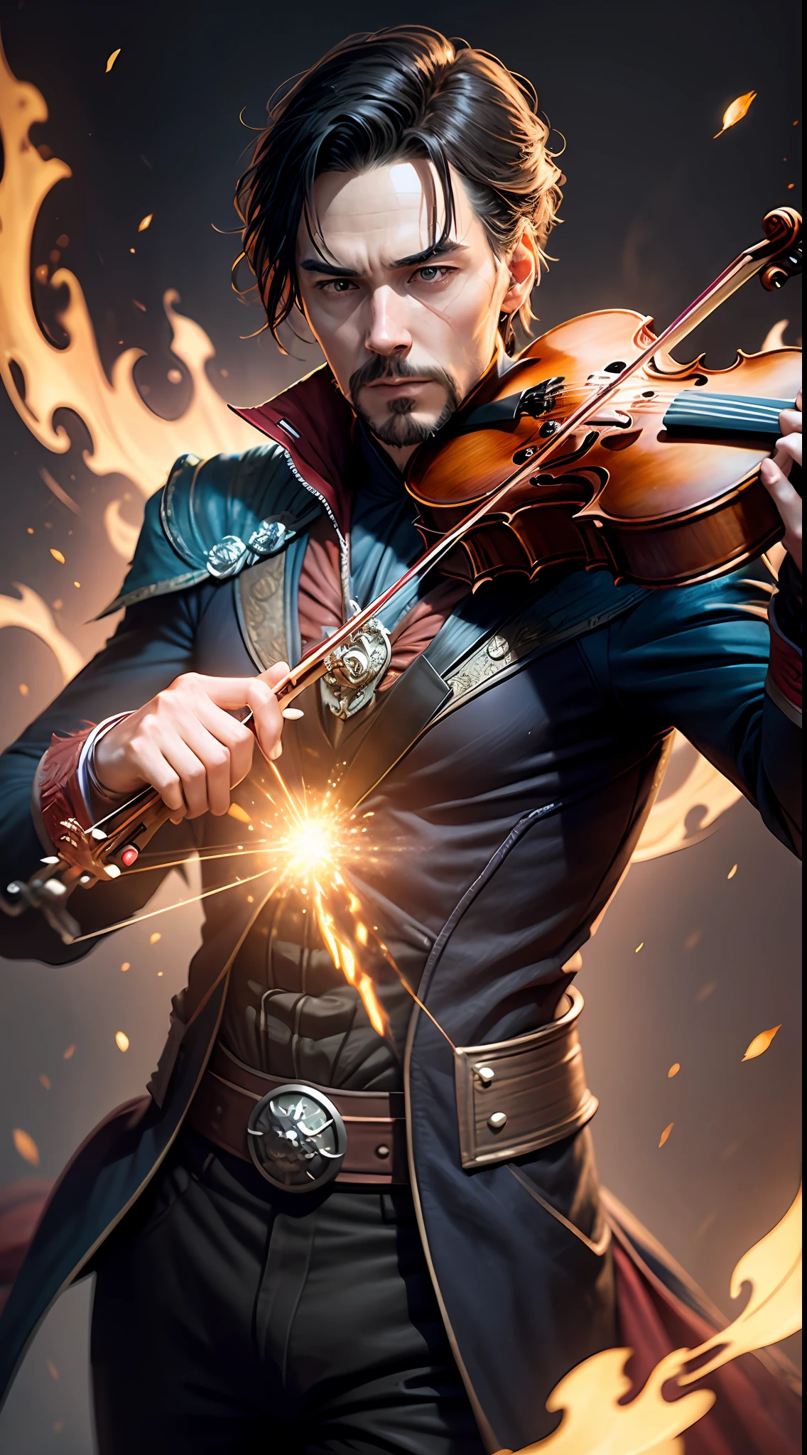 doctor strange playing violin --auto