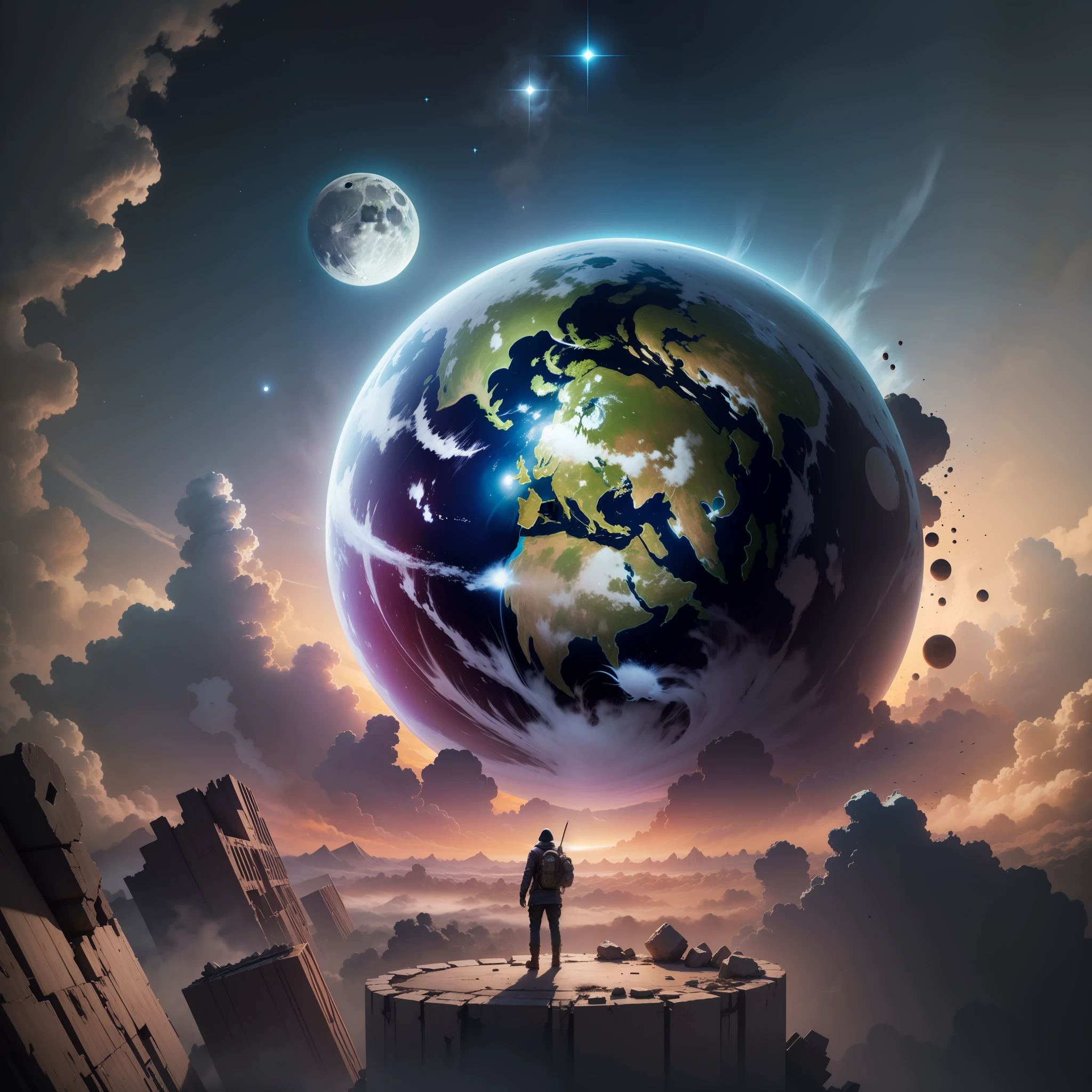 Destruction of the Earth by the Moon