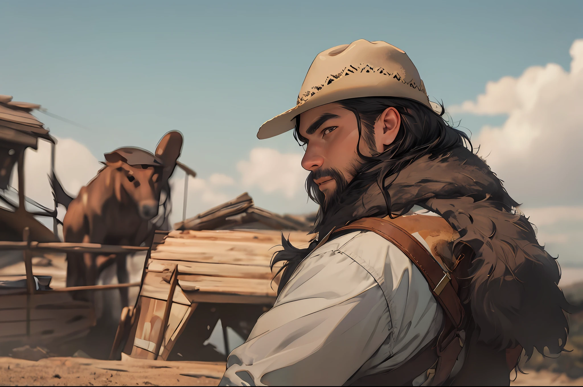 add cowboy hat, southwestern