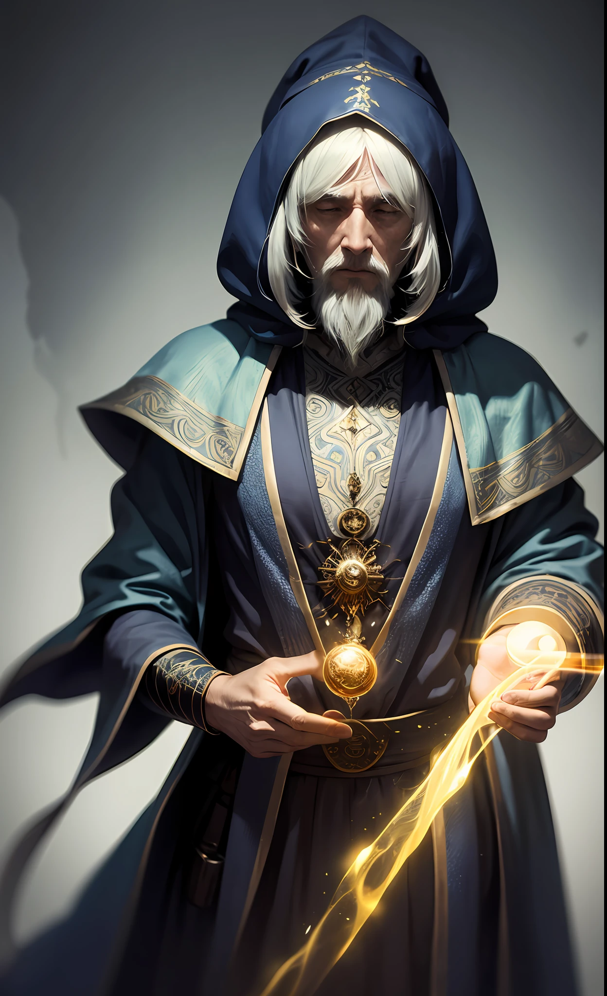 Lifelike、a masterpiece of、beste-Qualit、(((Old Wise Wizard)))、Mixing Potion Moody Lighting、Glow、Glow、Mysterious、Mystical、Magical、Magical、Rim Lighting