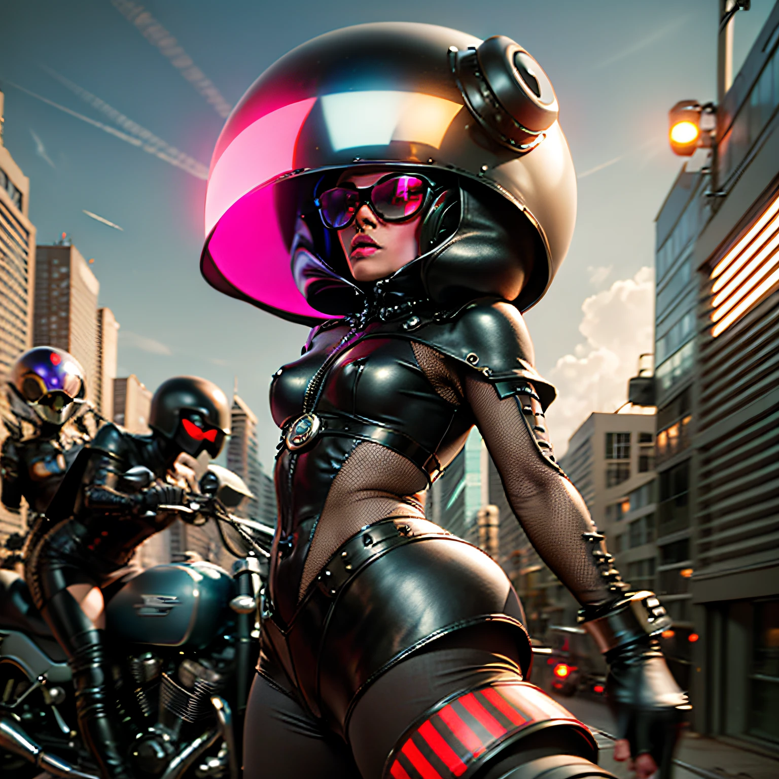 - RETROFUTURISM STYLE, ALIENS AND WARFARE 70 TV series style with Scarlet🏍👽🤖👾Johanson