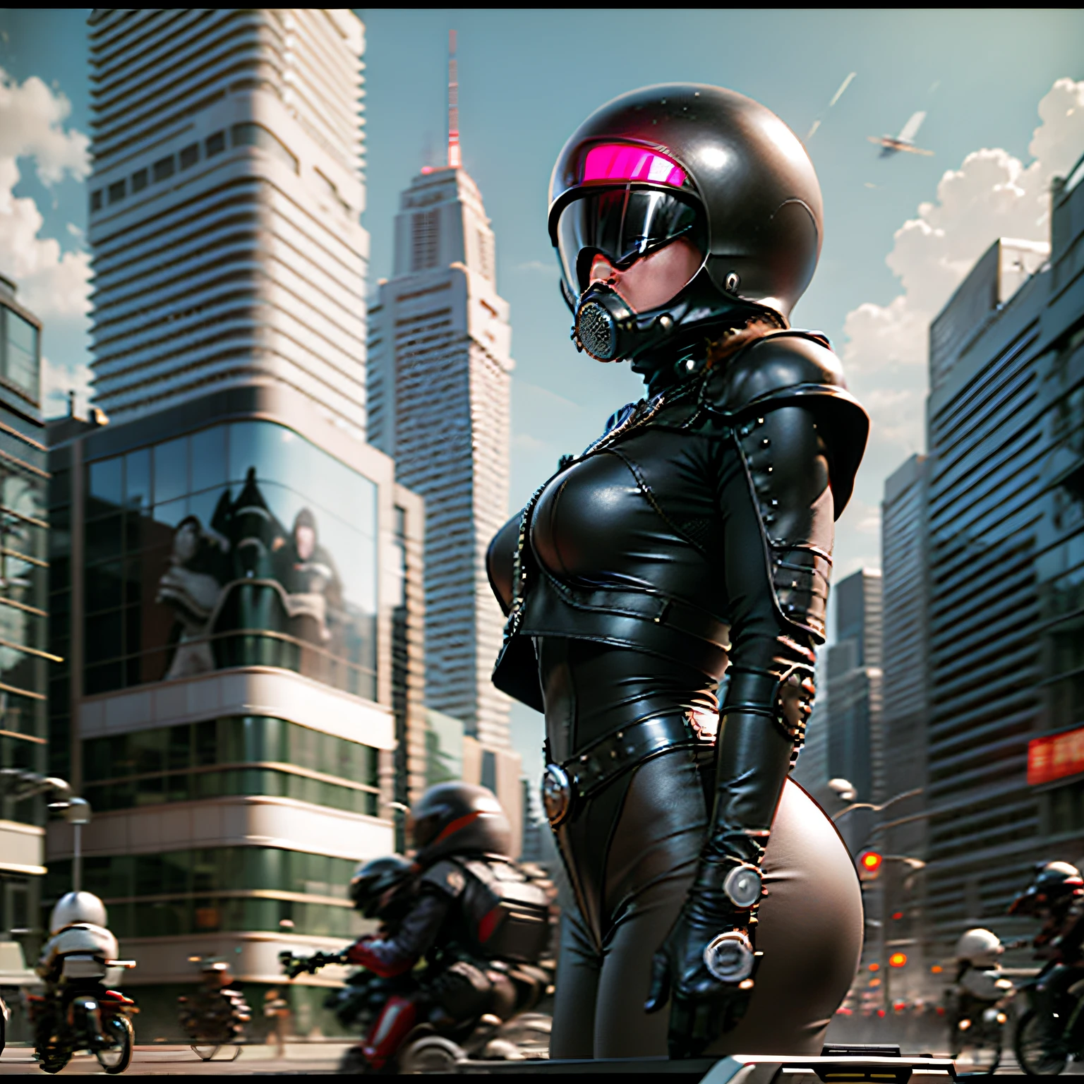 - RETROFUTURISM STYLE, ALIENS AND WARFARE 70 TV series style with Scarlet🏍👽🤖👾Johanson