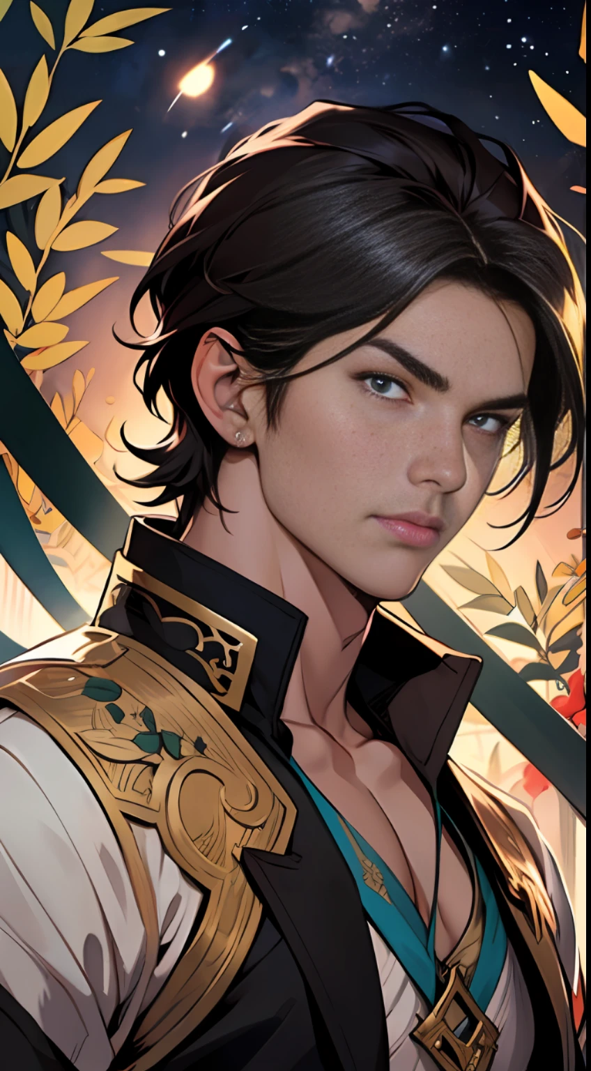The young man's gaze is determined as he rejects the olive branches from the top forces of Dragon Country, showcasing his confidence and independence, ,in the style of the stars art group xing xing, 32k, best quality, masterpiece, super detail, high details , by Manhwa