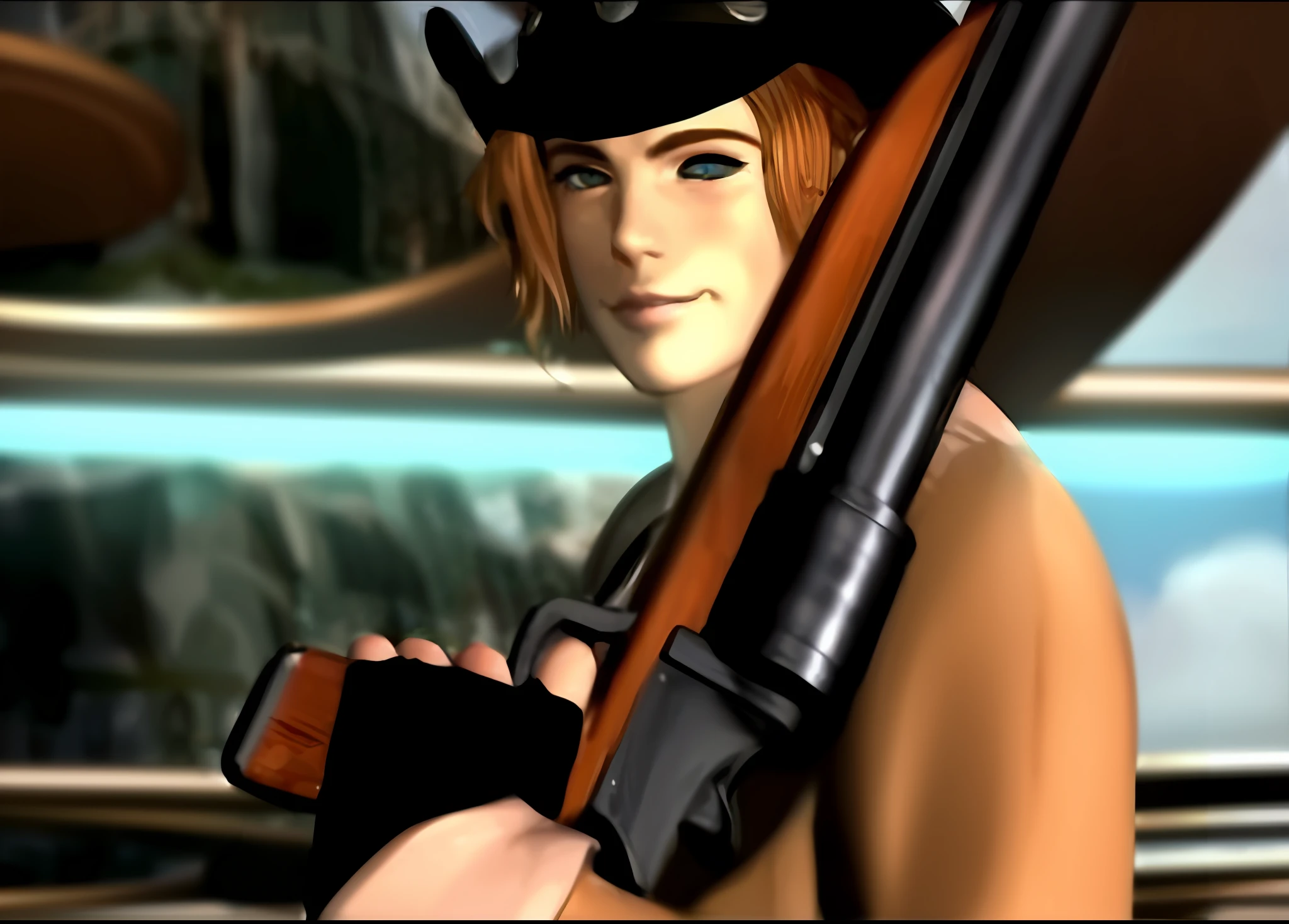 (Masterpiece : 1,8), 64k quality, final fantasy artwork concept, detailed manga eyes, detailed hair, detailed clothes, detailed body, cleaner designs, detailed face pronounced, shiny objects like jewels, see creases on clothes, more coherent clothing, more rounded eyes transparent liquid globular, more colors, more coherent clothing , correct the features of the clothes, better eyes contour, better shoulders, really colorful, coarser line, black line, finishing . (coarser line) (black line) (homogeneous rendering: 1.3)
