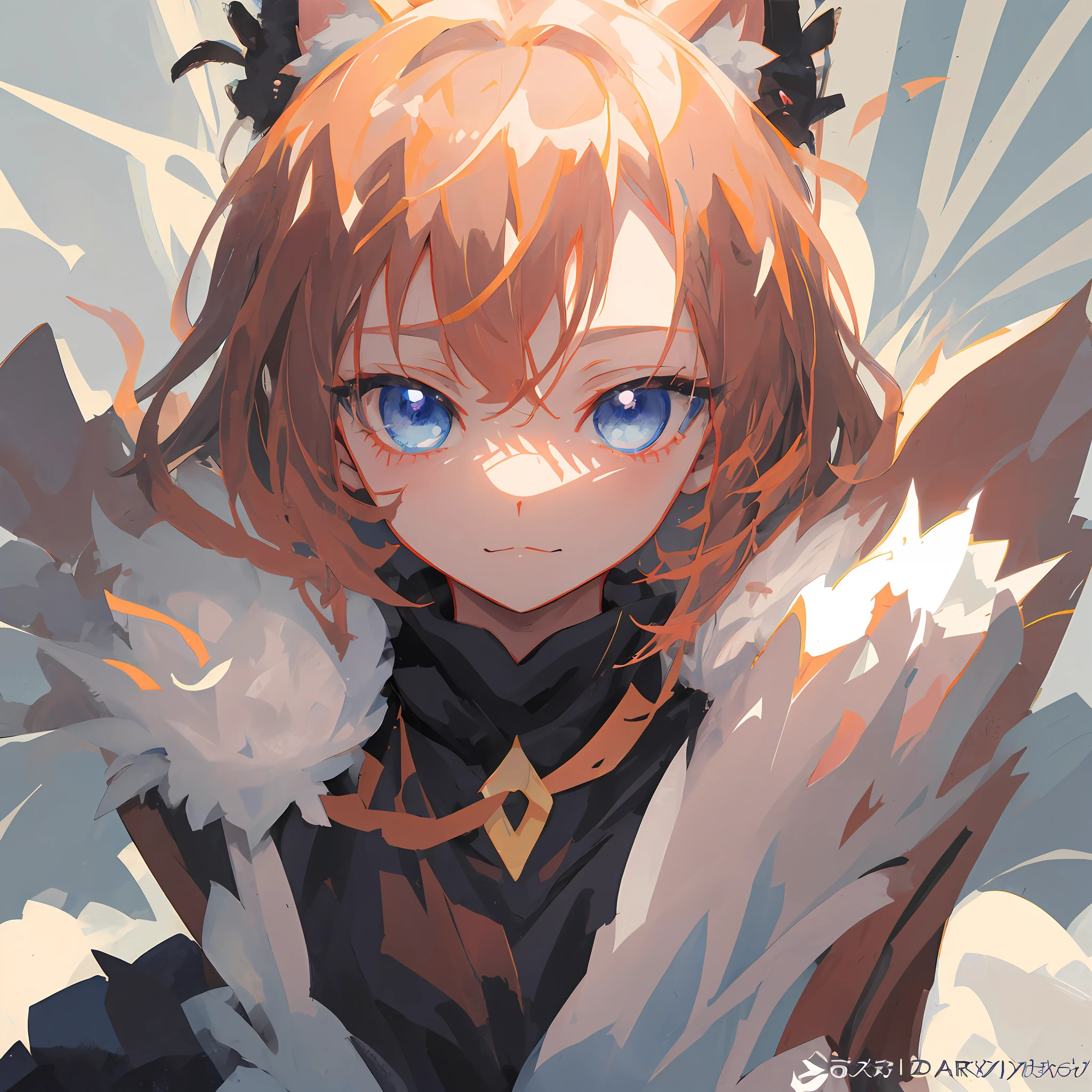 anime girl with blue eyes and a furry coat, Detailed digital anime art, From Arknights, Digital anime art, trending on artstation pixiv, digital anime illustration, beautiful anime catgirl, detailed anime character art, a beautiful anime portrait, clean and meticulous anime art, Guweiz in Pixiv ArtStation, cute anime catgirl, detailed anime art