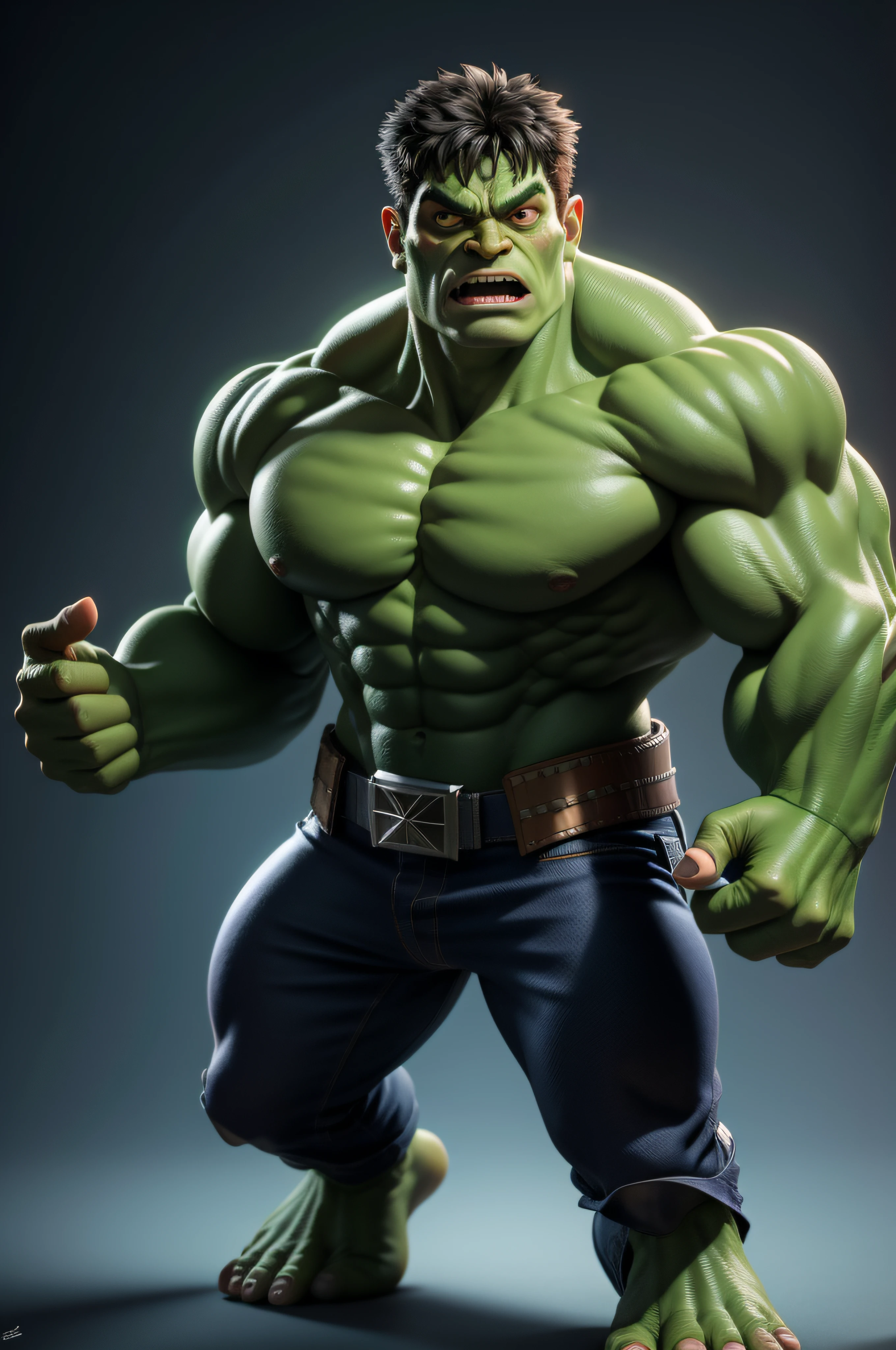 hulk, Personagem da Marvel, Mostro verde, 3D, 4K