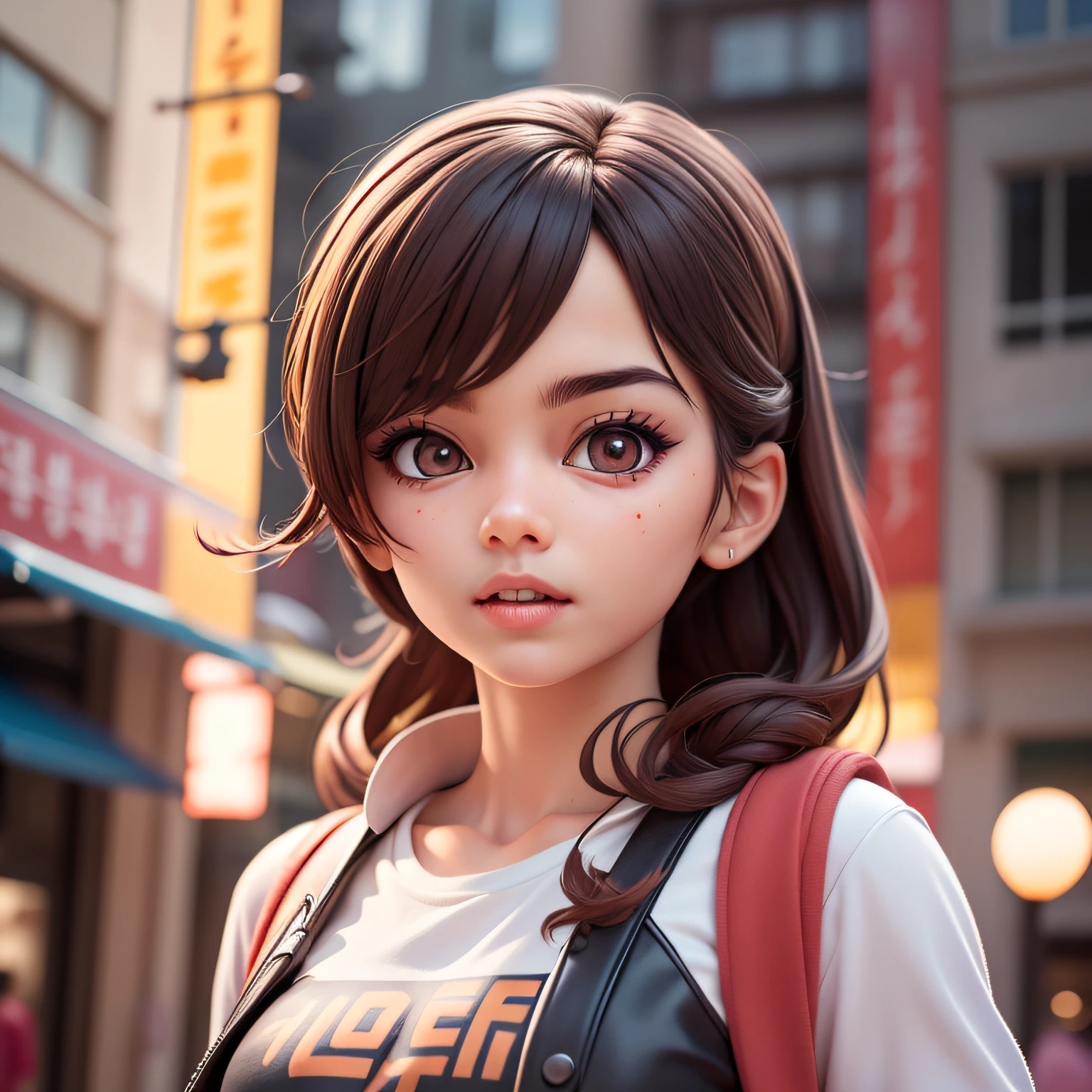 (Pixar 1.25 style) 1 Man((Upper body façade, Bust Shot)), Solo, frontage, youth, A very comical face, Highly detailed eyes, black eyes, very detailed nose, very detailed mouth, Friendliness, South Korean, Casual outfits, ((Masterpieces, Highest Quality)), (Composite lighting)