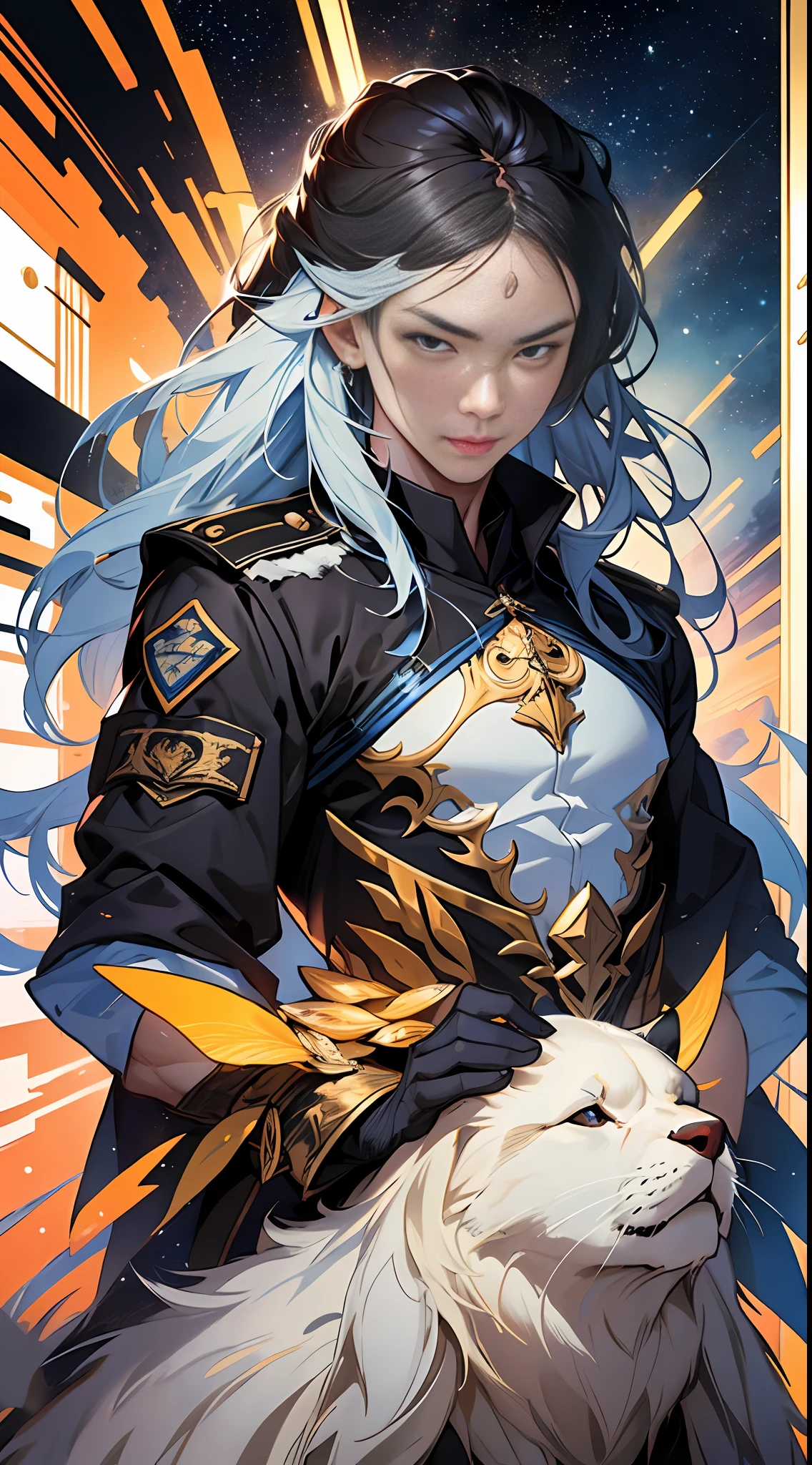 The man believes that in the future, wars will no longer be fought between forces, but rather through collisions and competitions between nations.,in the style of the stars art group xing xing, 32k, best quality, masterpiece, super detail, high details