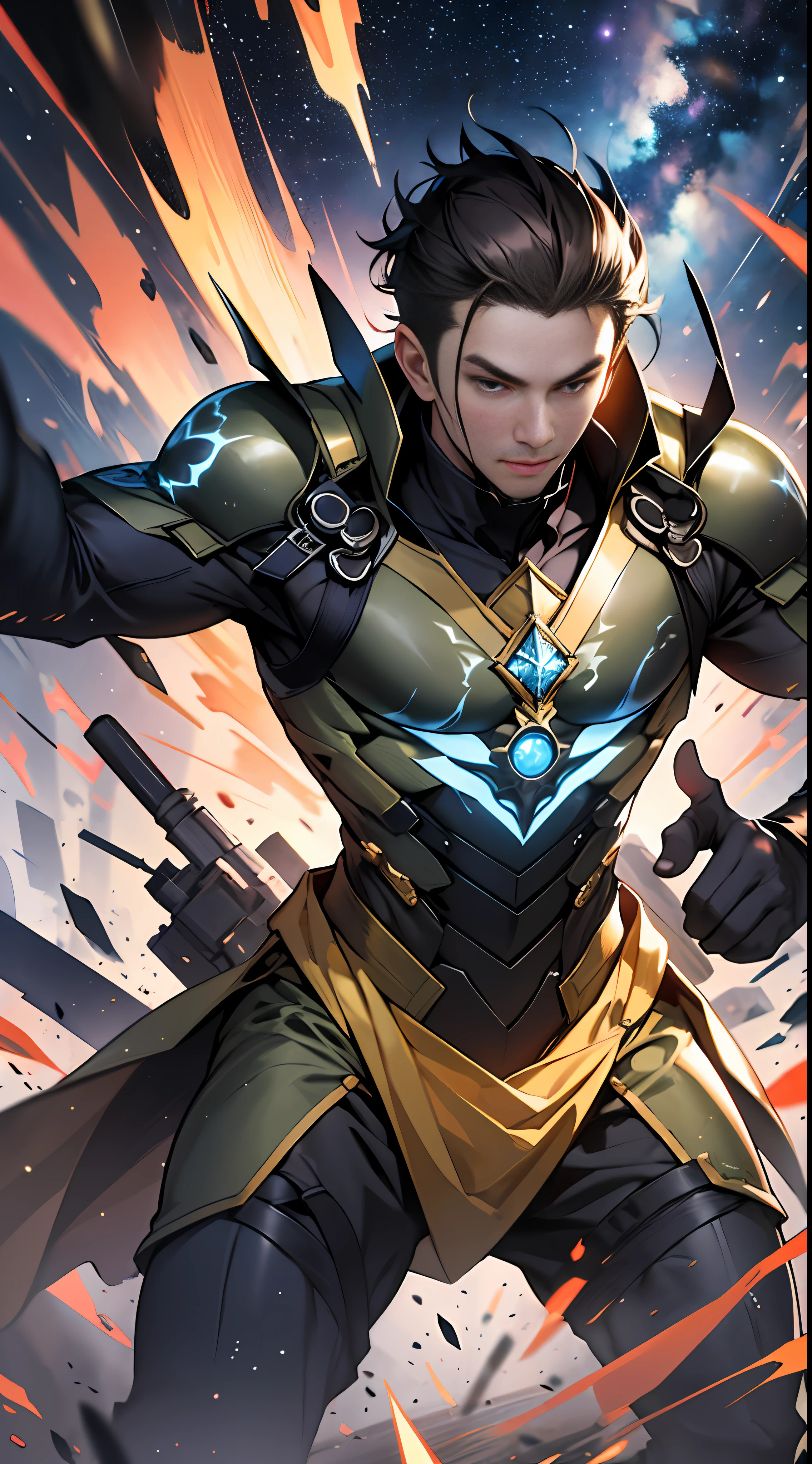 The man believes that in the future, wars will no longer be fought between forces, but rather through collisions and competitions between nations.,in the style of the stars art group xing xing, 32k, best quality, masterpiece, super detail, high details
