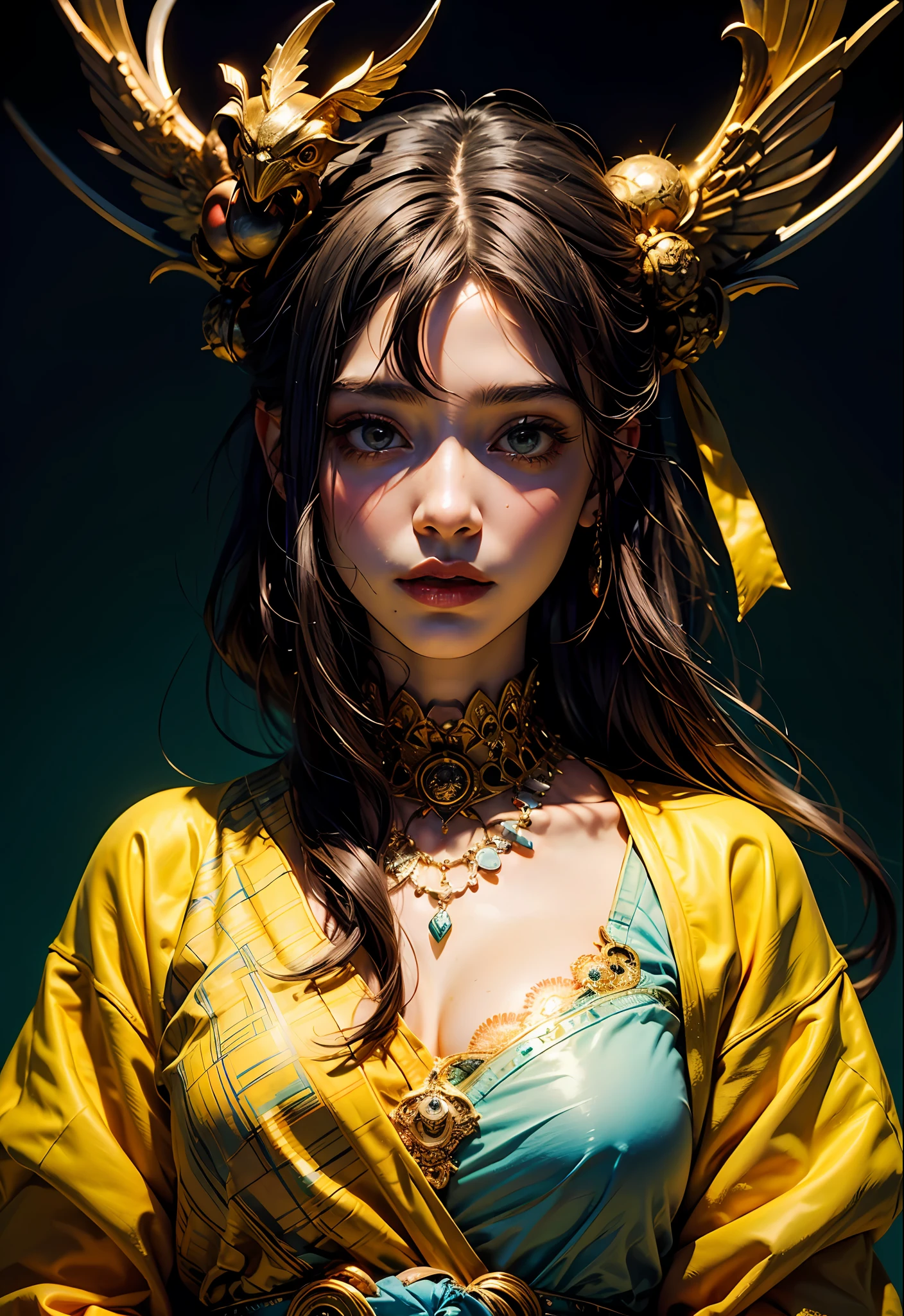 (obra-prima, qualidade superior, melhor qualidade, arte oficial, beautiful and aesthetic: 1.2), (1girl), extremamente detalhado, (arte fractal: 1.3), colorido, mais detalhado, hinata