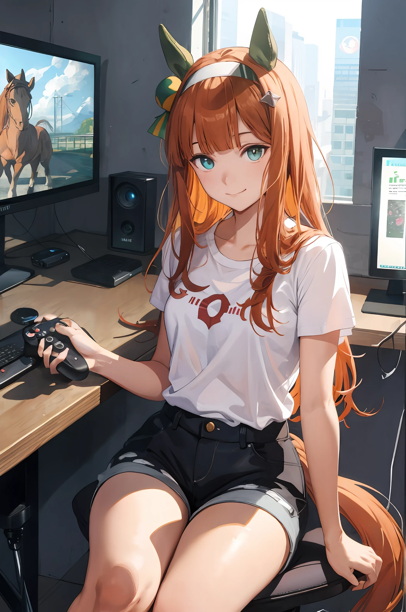 holding the controller