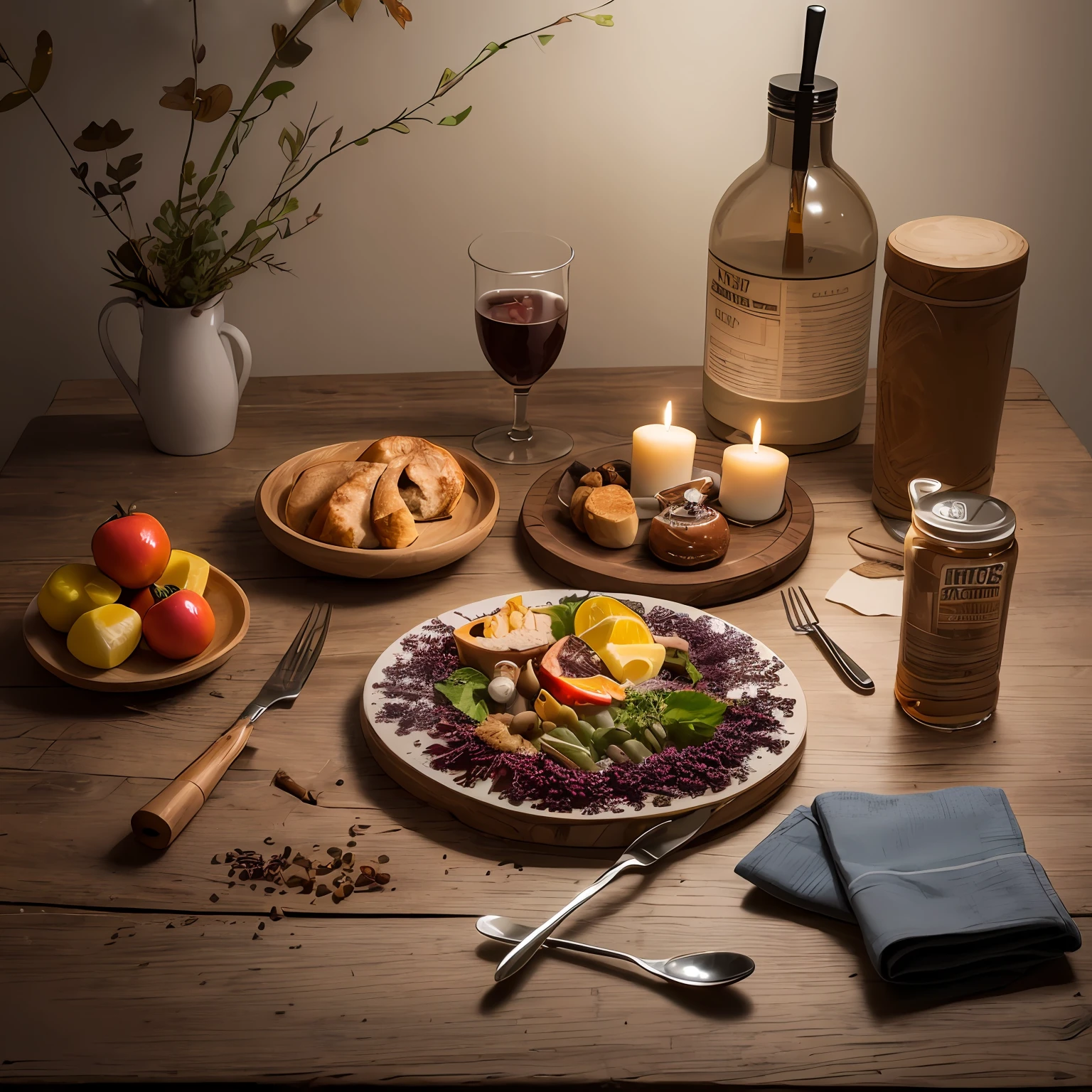 a table with various goodies elaborated and presented never before made, fotografia profissional
