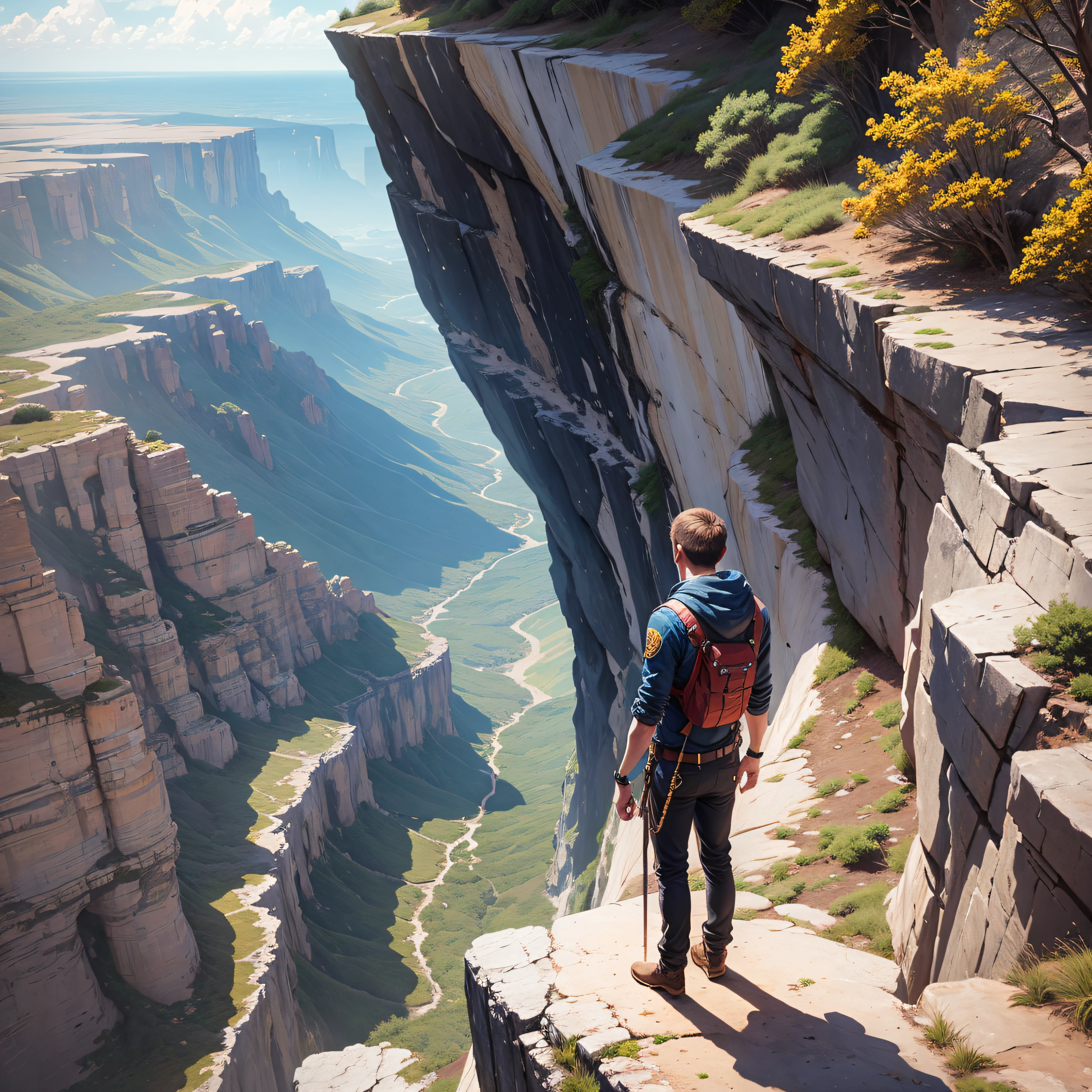 the Fool is about to take a step into the unknown. He is on the edge of a cliff or precipice, Ready to launch into the void. This representation can convey the idea of courage, trust and faith in one's own path, Even without knowing what awaits you. --auto