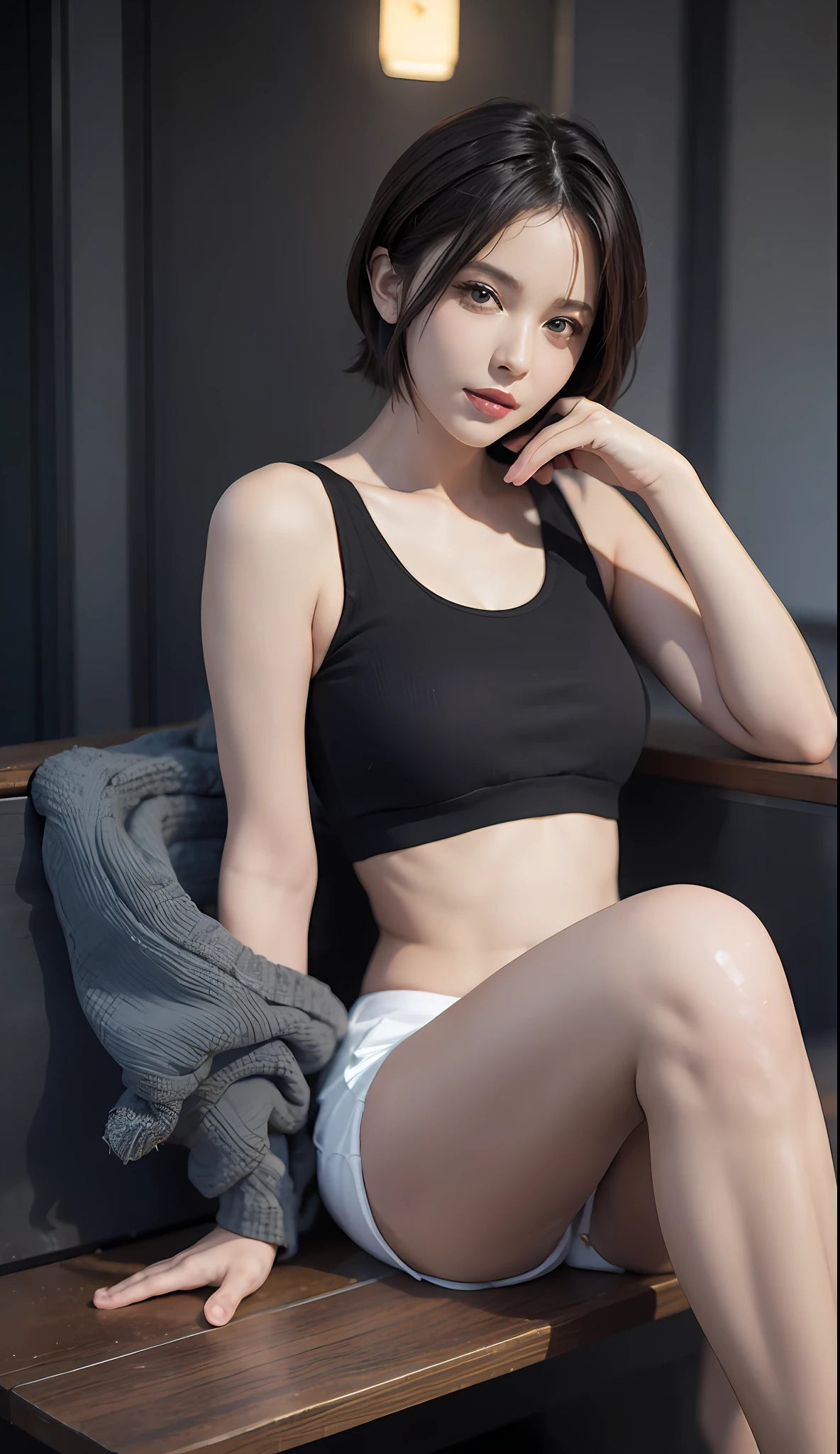 (巨作:1.3), (8K, Photorealistic, OriginalPhoto, Best quality: 1.4)
(1girl huge large breasts,)(Lively classrooms,Sit and listen to the lesson,Frontal photo,)
Beautiful face, (Realistic face:1.3)
Nice hairstyle,(black color hair, Short hair:1.3)
realisticeyes,Nice detail eyes,(winking:1.2)
Beautiful skins,(Realistic skin)
(thighs thin,Small buttocks,line sleek:1.3),
(White top:1.4)
(White shorts,Tight:1.2)
natural and feminine fingers,absurd res,enticing,Super-High Resolution,Ultra photo realsisim,abundantly detailed,the golden ratio