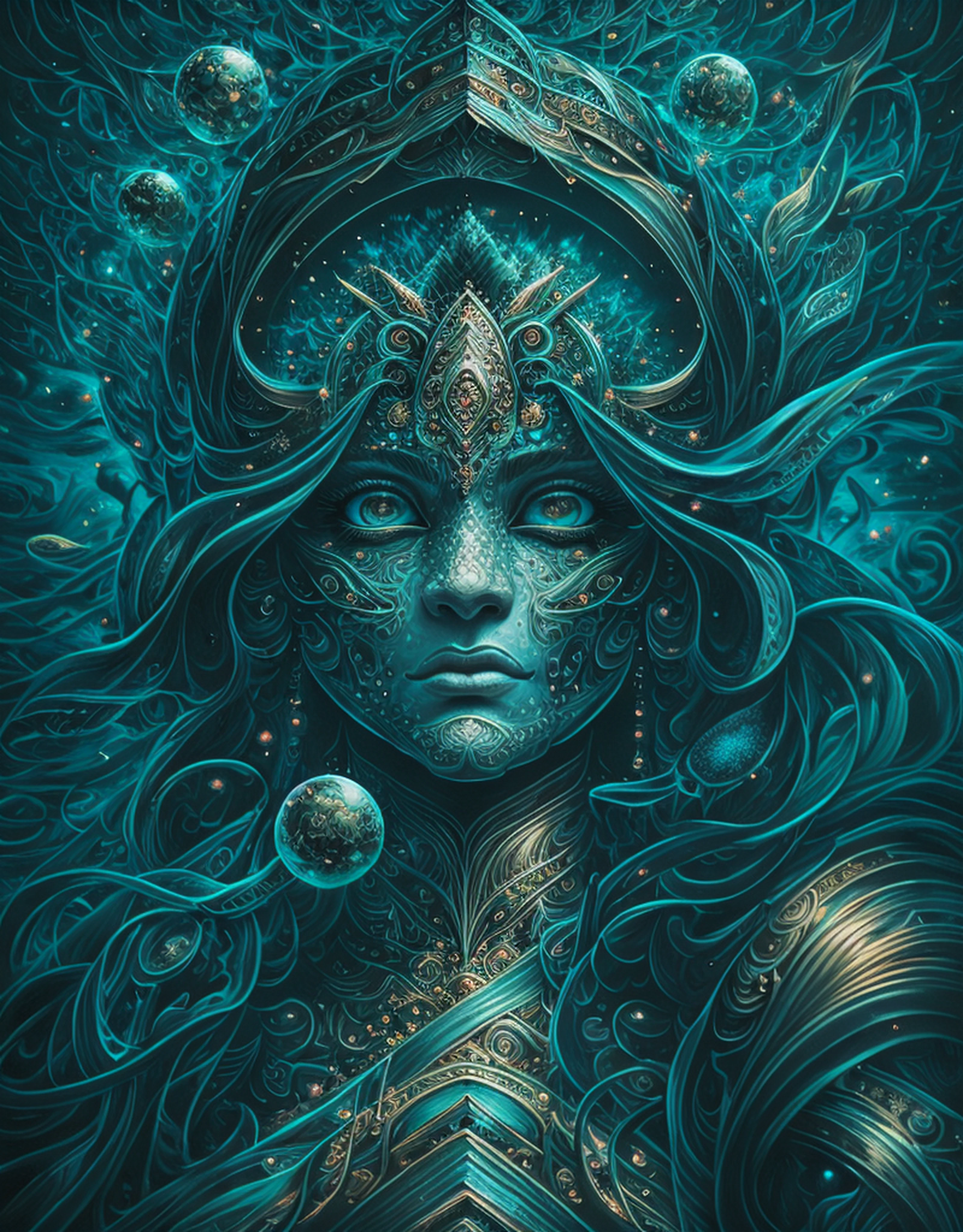 masterpiece), best surreal masterpiece, top quality, best quality, official art, beautiful and aesthetic:1.3) , blue skin godess and god  with their children ,extreme detailed,landscape and forest,colorful,highest detailed, official art, gold leaf ,glitter art ,unity 8k wallpaper, ultra detailed, beautiful and aesthetic, beautiful,fractal art, mystical and otherworldly, with intricate fur and piercing eyes, in the breathtaking mountain landscape of NCWinters ,alex grey ,psychedelic, dmt