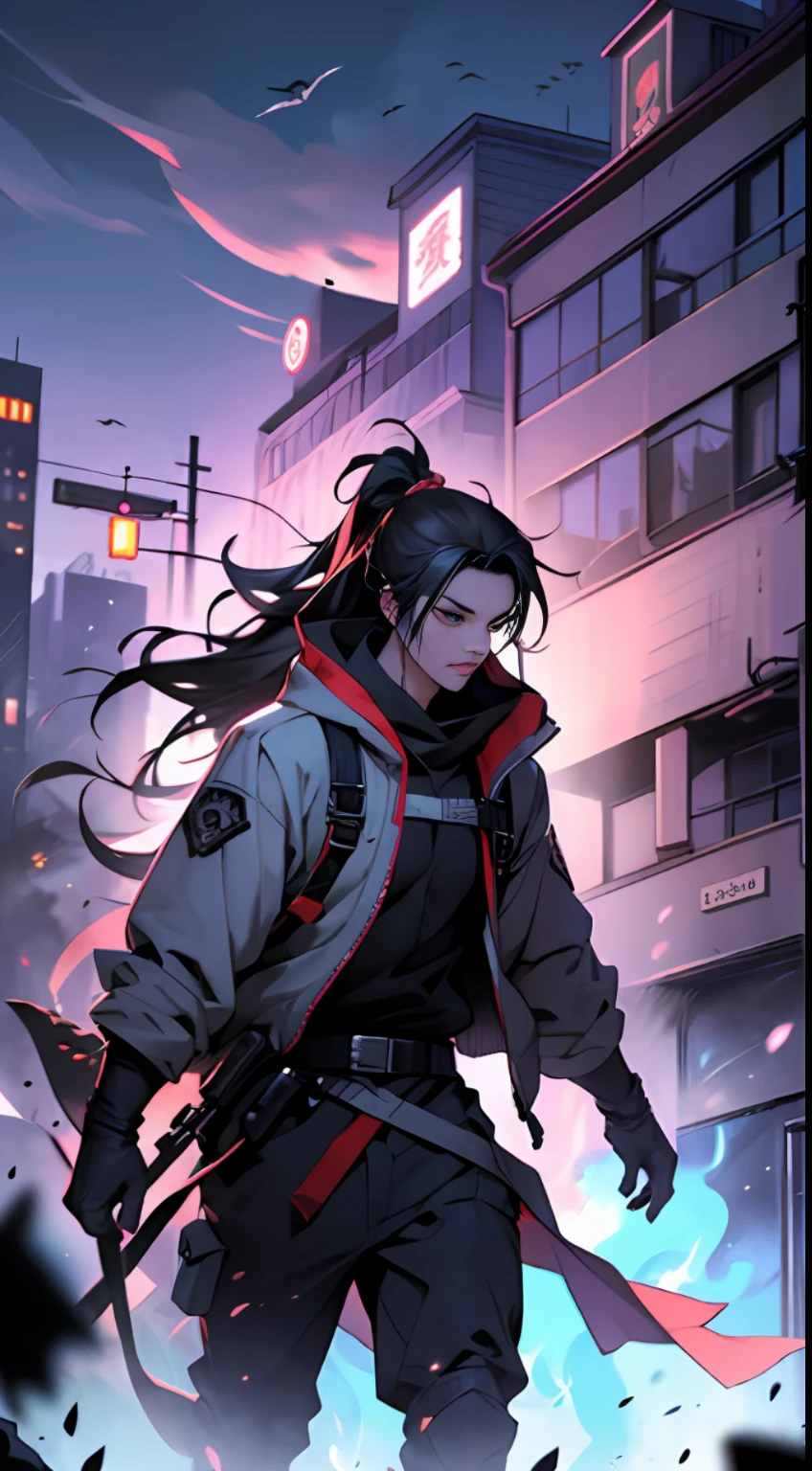Hundreds of ghosts and monsters,rampage,They carry black smoke,Flock into the city towards the spring。, 32K, Best quality, 巨作, Super detail, High Details