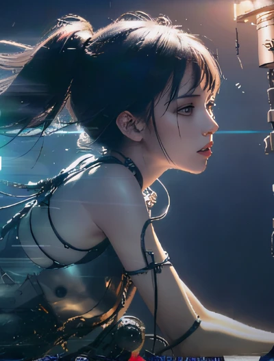 anime girl with a sword and a sword in her hand, Guviz-style artwork, wojtek fus, trending on cgstation, dreamy cyberpunk girl, Guviz, cyberpunk anime girl, digital cyberpunk anime art, cgsociety 8 k, cgsociety 8k, cgsociety 8k, cgsociety - w 1 0 2 4 - n 8 - i