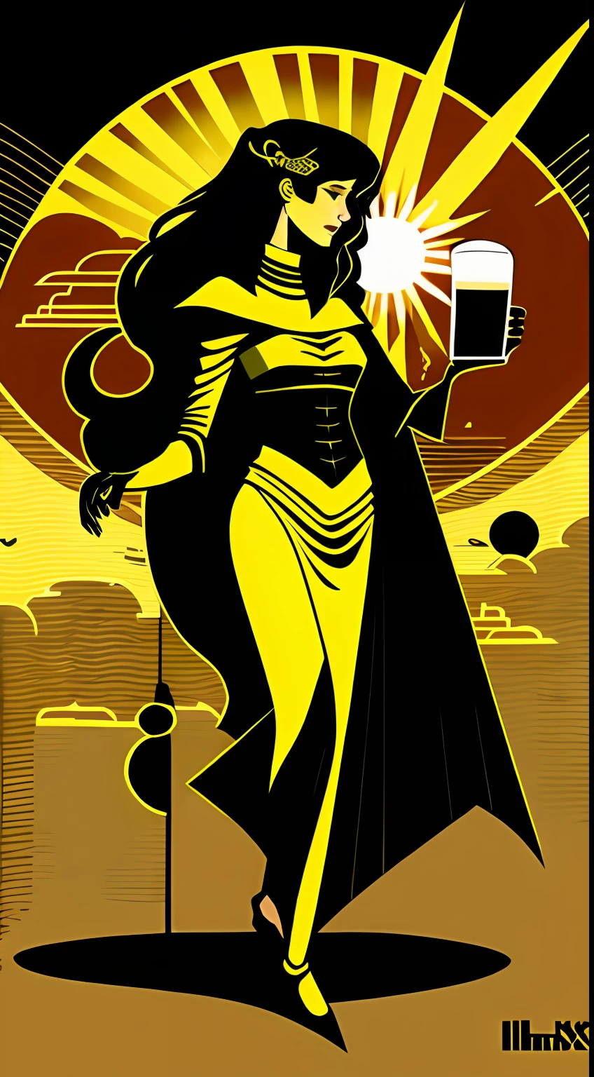 (a masterpiece of,4K,hyper detailled,OriginalPhoto:1.2),illstration,
(beer mug:1),(No characters),
(simplebackground,Bronzed and black background:1.4),
(symetry:1.2),
(art-deco:1.4),
(retro-futuristic:1.4),
(Maximalism:1.4),
(Cleanliness:1.4),
(Flat_color:1.4),
(sun beam:1.4),
CCDDA art style