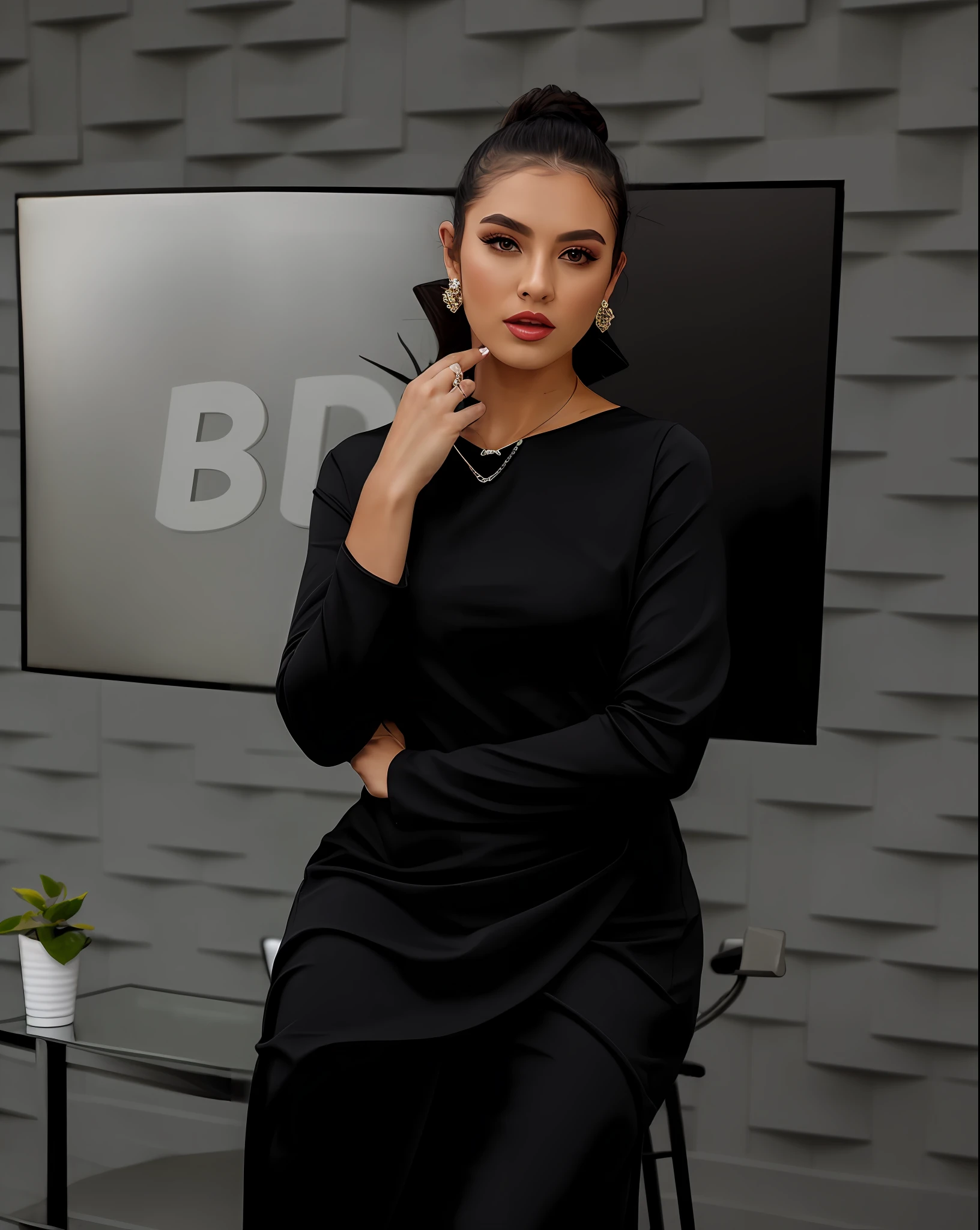 pitch black dress
