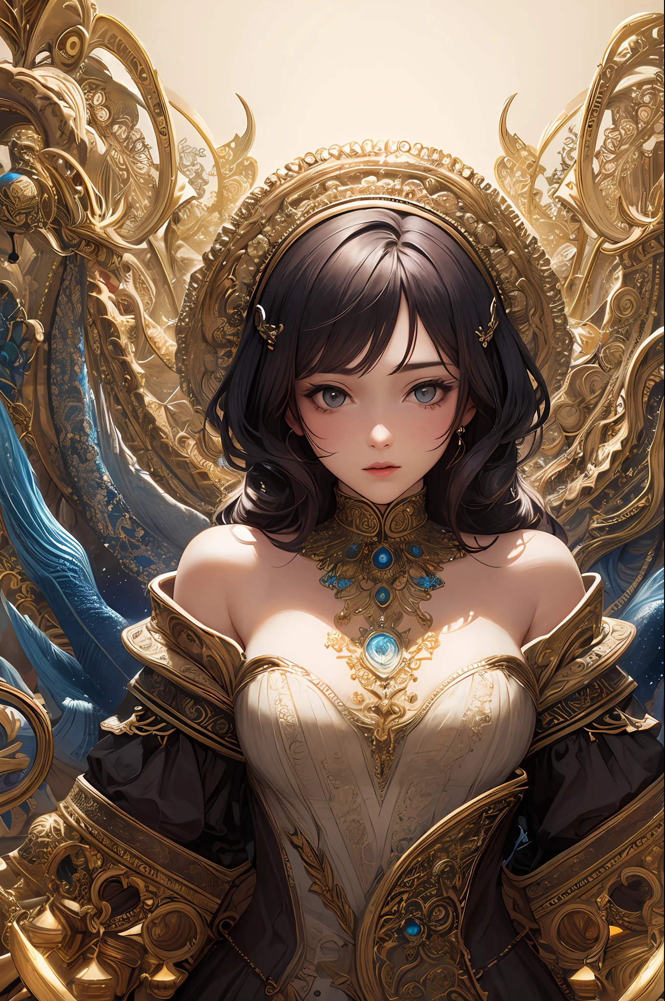 (masterpiece, top quality, best quality, official art, beautiful and aesthetic:1.2), (1girl), extreme detailed,(fractal art:1.3),colorful,highest detailed