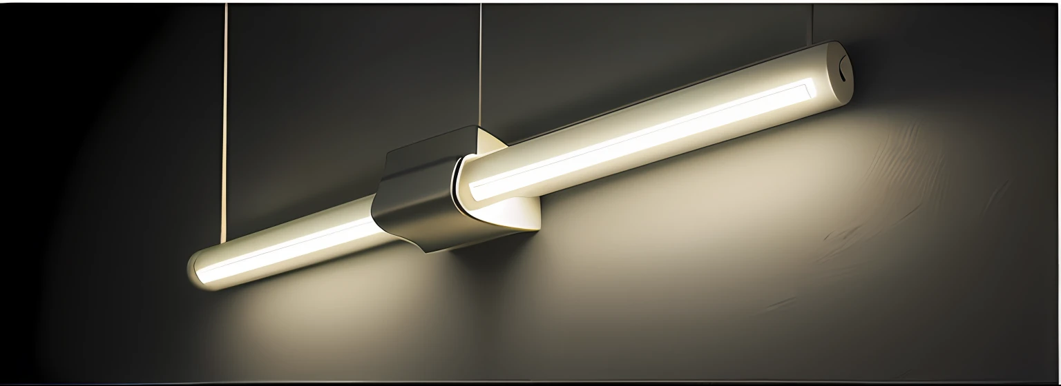 This is a computer screen hanging light,With RGB dimming function,Please design a scene display for this diagram