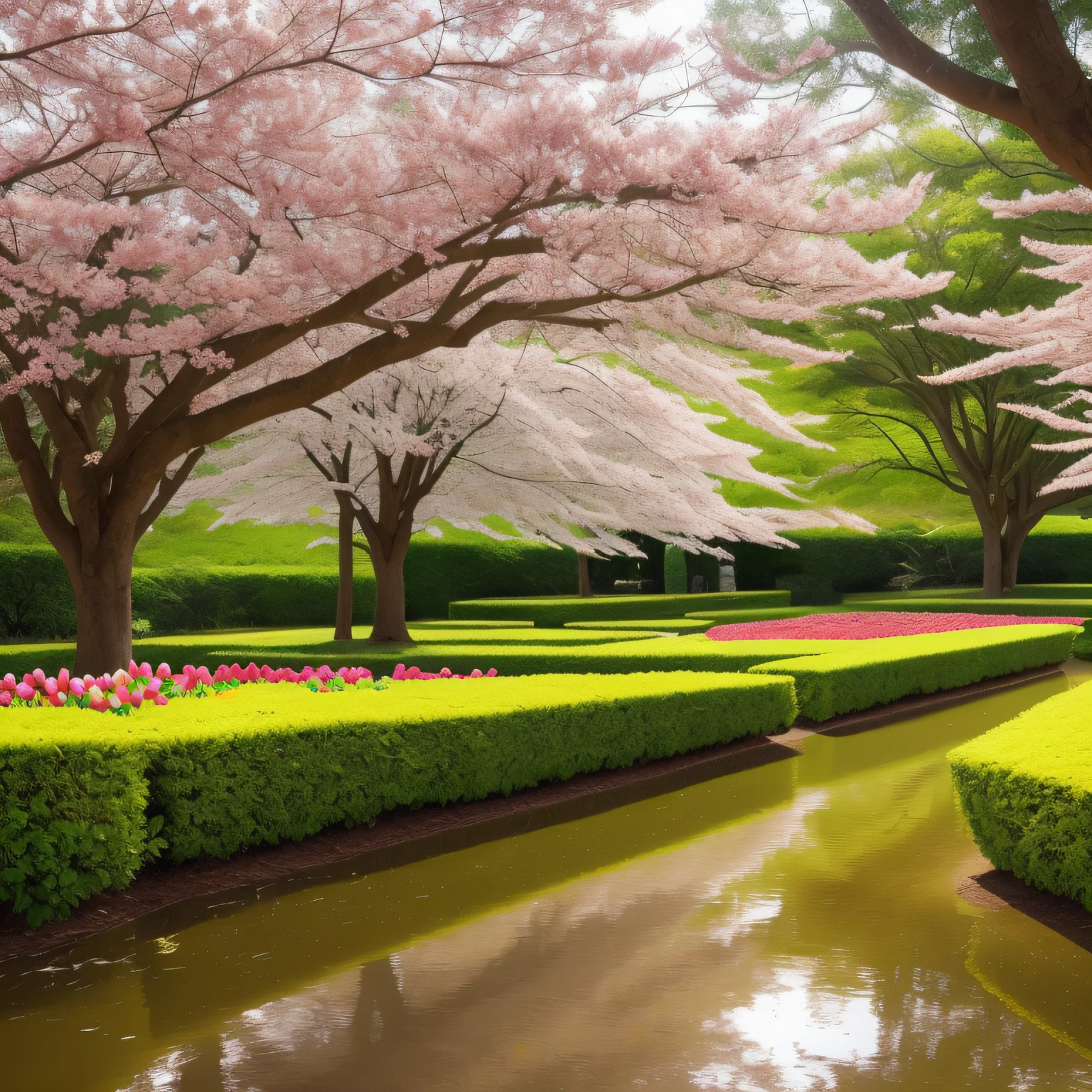 A painting depicting a magical and surreal scene of an enchanted garden, with lush, vibrant flowers in full bloom.
Use watercolor painting techniques to create soft, fuzzy colors, providing a dreamy and ethereal aspect.
Flores em tons pastel, como rosas suaves, delicate lilies and tulips in soft colors, espalhadas pelo jardim.
Borboletas com asas brilhantes e iridescentes, Dancing among the flowers, adicionando um toque de movimento e magia.
A majestic tree with lush foliage and vibrant tones, providing shade and a touch of mystery.
Rays of the sun filtered by the leaves of trees, creating patterns of light and shadow that enhance the beauty of the environment.
Um riacho tranquilo serpenteando pelo jardim, refletindo as cores das flores e trazendo um senso de serenidade.
Folhagens detalhadas e texturizadas, capturando a diversidade de formas e tamanhos encontrados na natureza.
Borboletas com asas delicadas e detalhes intricados, adding a touch of realism and artistic expression.
Adicione um elemento de surpresa, como uma fada escondida nas folhagens ou um pequeno animal curioso explorando o jardim. --auto