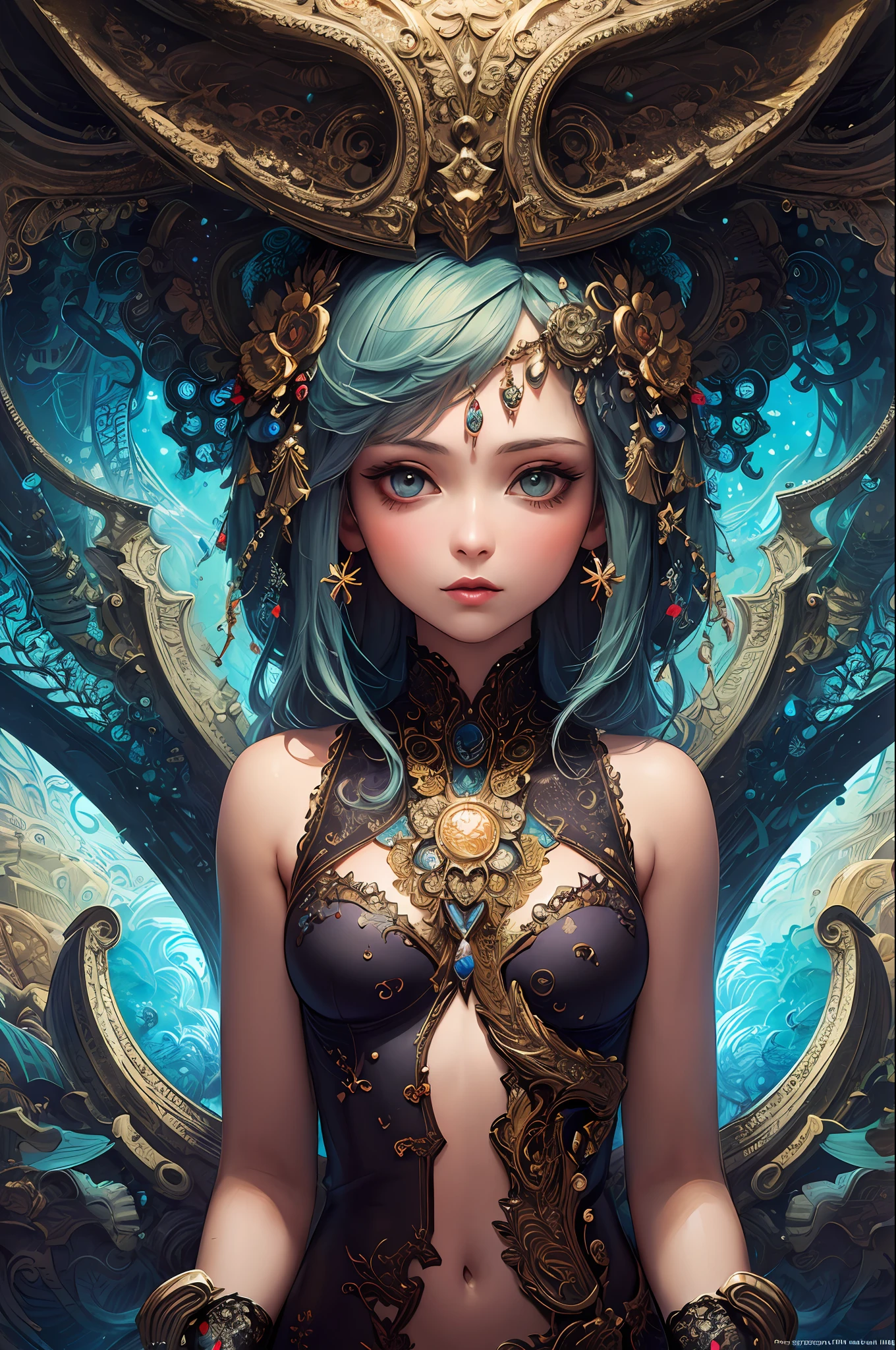 (masterpiece, top quality, best quality, official art, beautiful and aesthetic:1.2), (1girl), extreme detailed,(fractal art:1.3),colorful,highest detailed