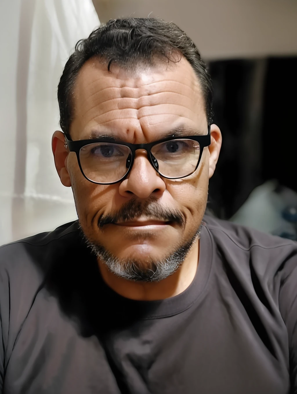 guttonerdvision6, homem de (((eyeglass))), Beard and plaid shirt looking at the camera, retrato headshot do personagem, cinematic headshot portrait, homem de meia-idade, Foto retrato realista, realistic studio portrait, um retrato de Josh Brolin, homem de cabelos grisalhos escuros, Close Up foto retrato, Directed by: Ben Zoeller, Homem na casa dos 40 anos, retrato fotografia realista, Retrato headshot