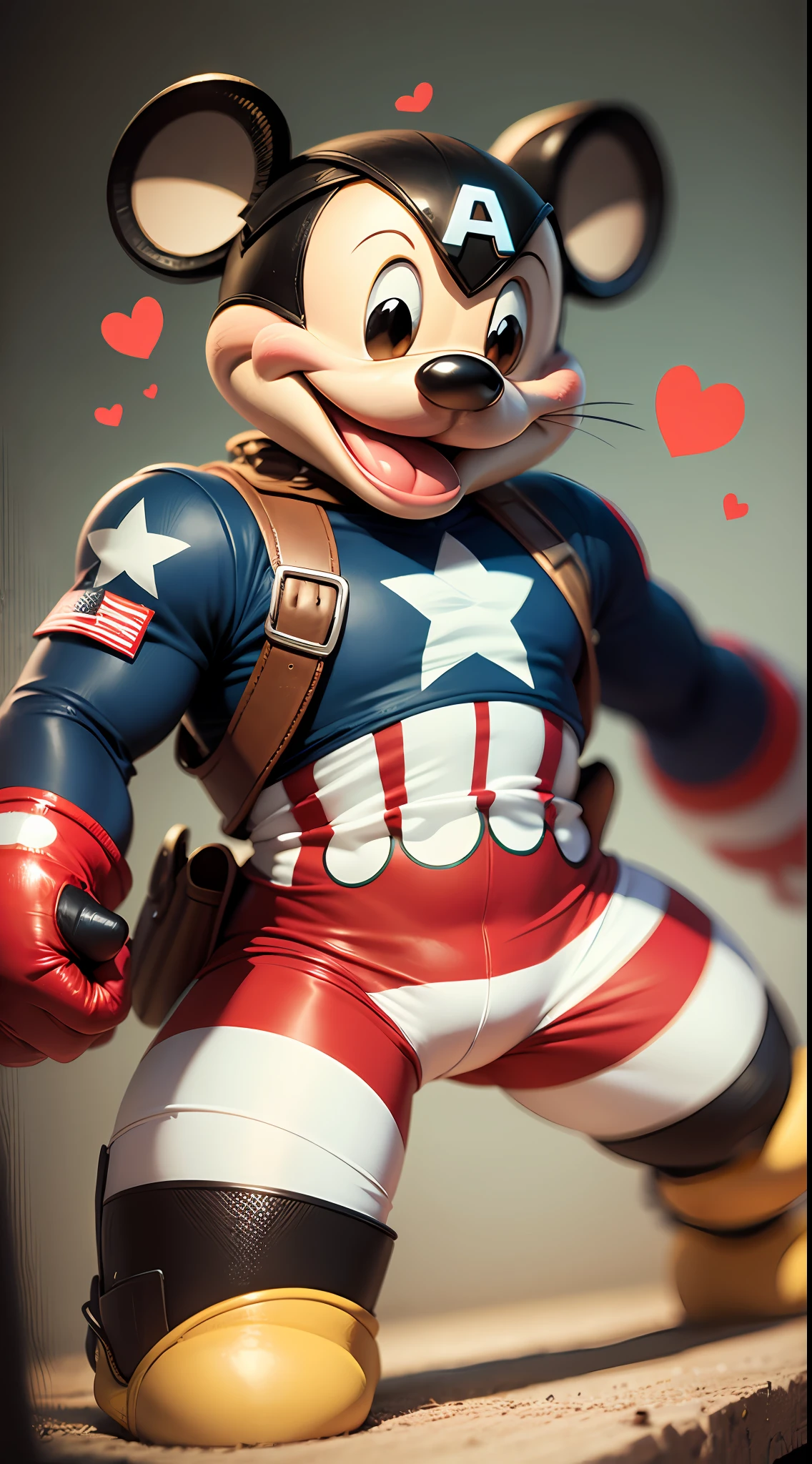 midget captain america style mickey mouse