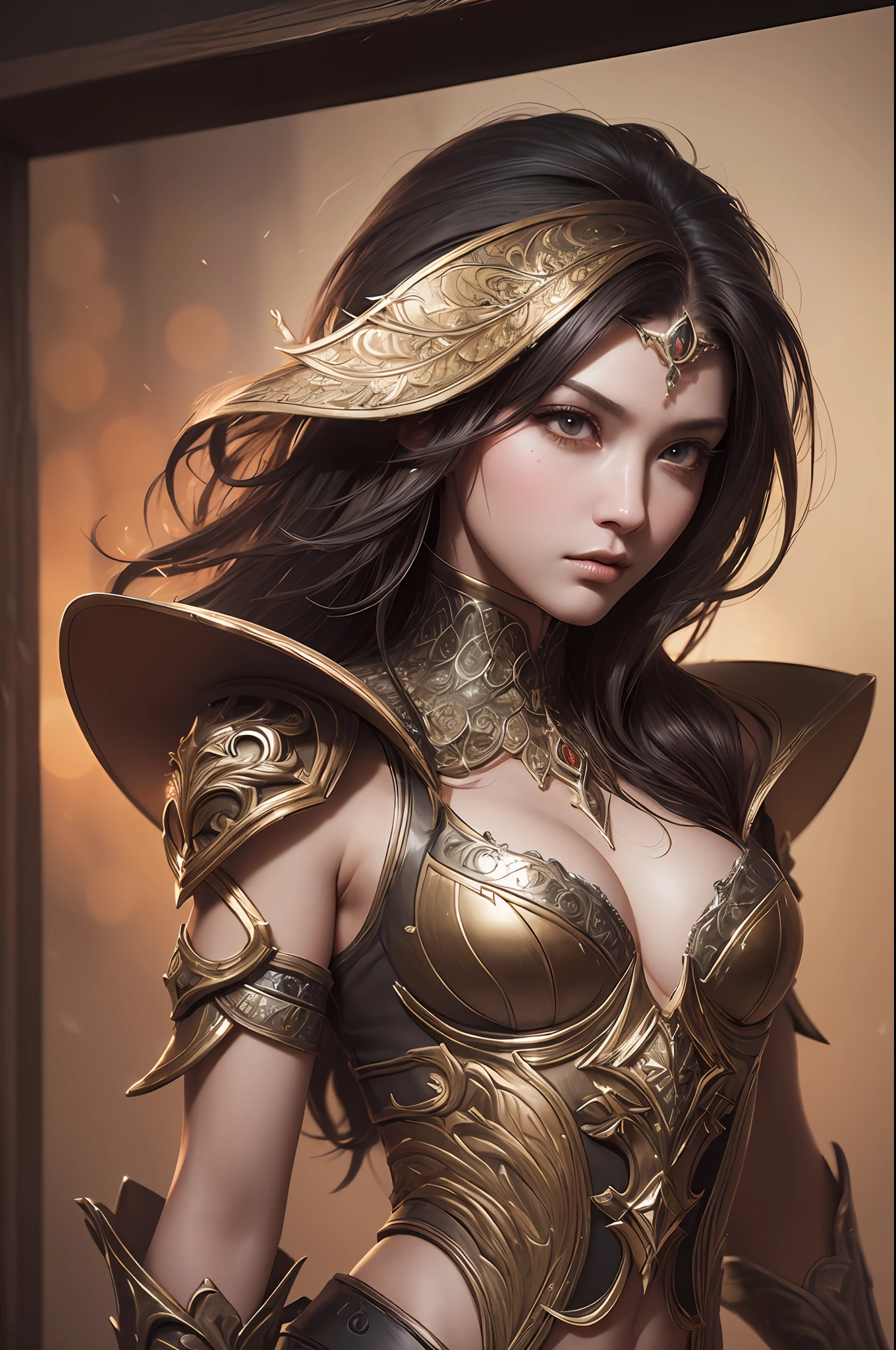 Hyperrealistic, splash art, concept art, mid shot, intricately detailed, color depth, dramatic, 2/3 face angle, side light, serene background --auto --s2
