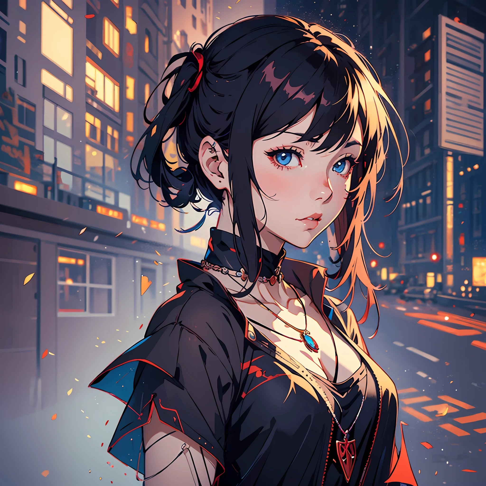 anime girl with a necklace, artwork in the style of guweiz, guweiz, inspired by Yanjun Cheng, guweiz masterpiece, by Yanjun Cheng, guweiz on pixiv artstation, guweiz on artstation pixiv, detailed digital anime art, anime style. 8k, digital anime illustration