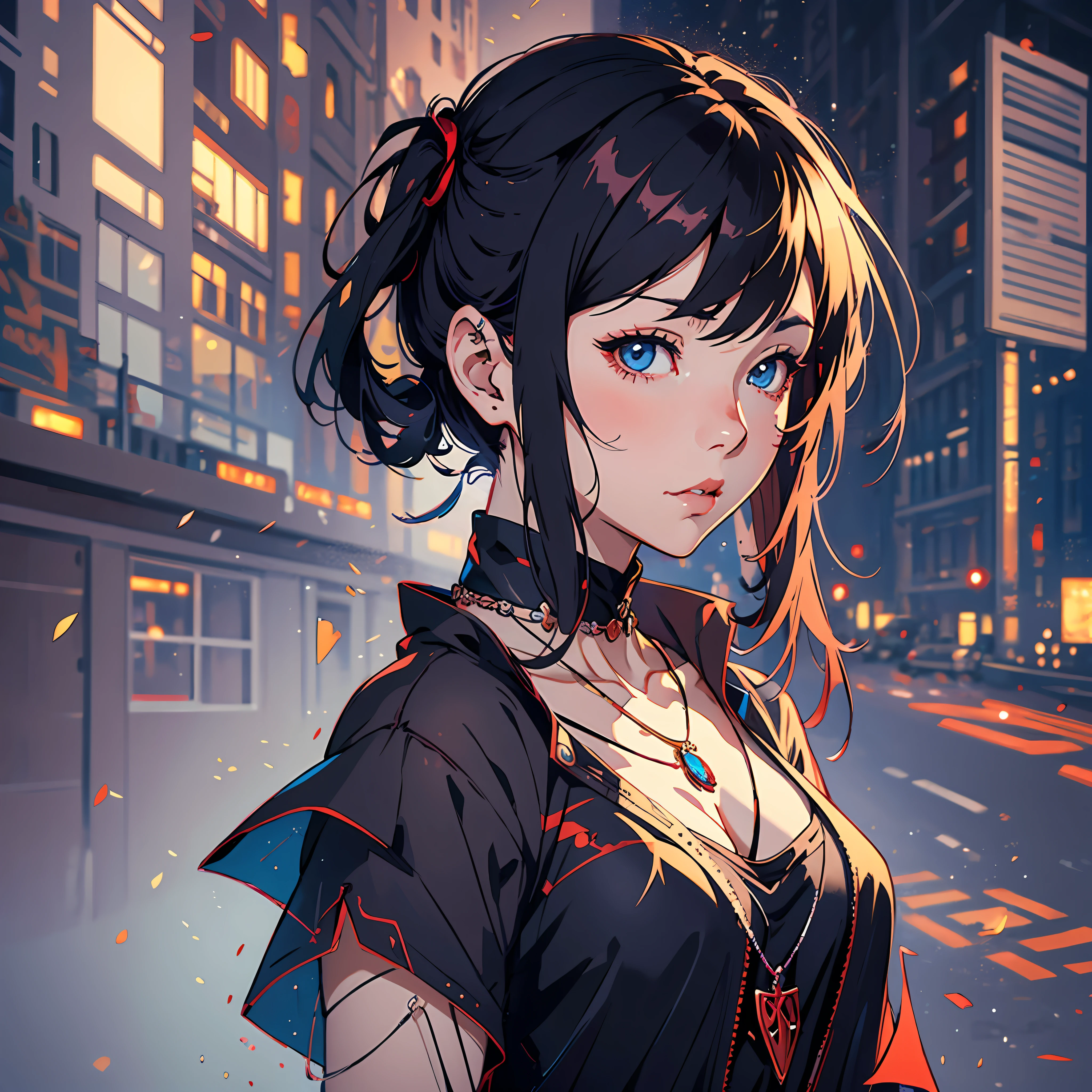 anime girl with a necklace, artwork in the style of guweiz, guweiz, inspired by Yanjun Cheng, guweiz masterpiece, by Yanjun Cheng, guweiz on pixiv artstation, guweiz on artstation pixiv, detailed digital anime art, anime style. 8k, digital anime illustration