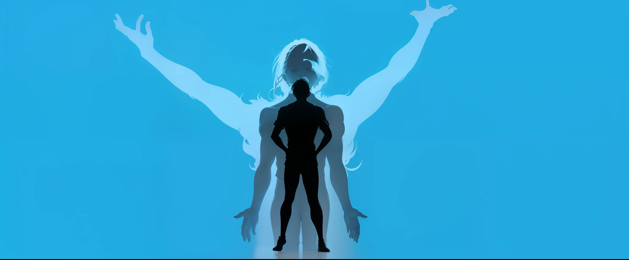 Image as if it were separated Body, soul and spirit