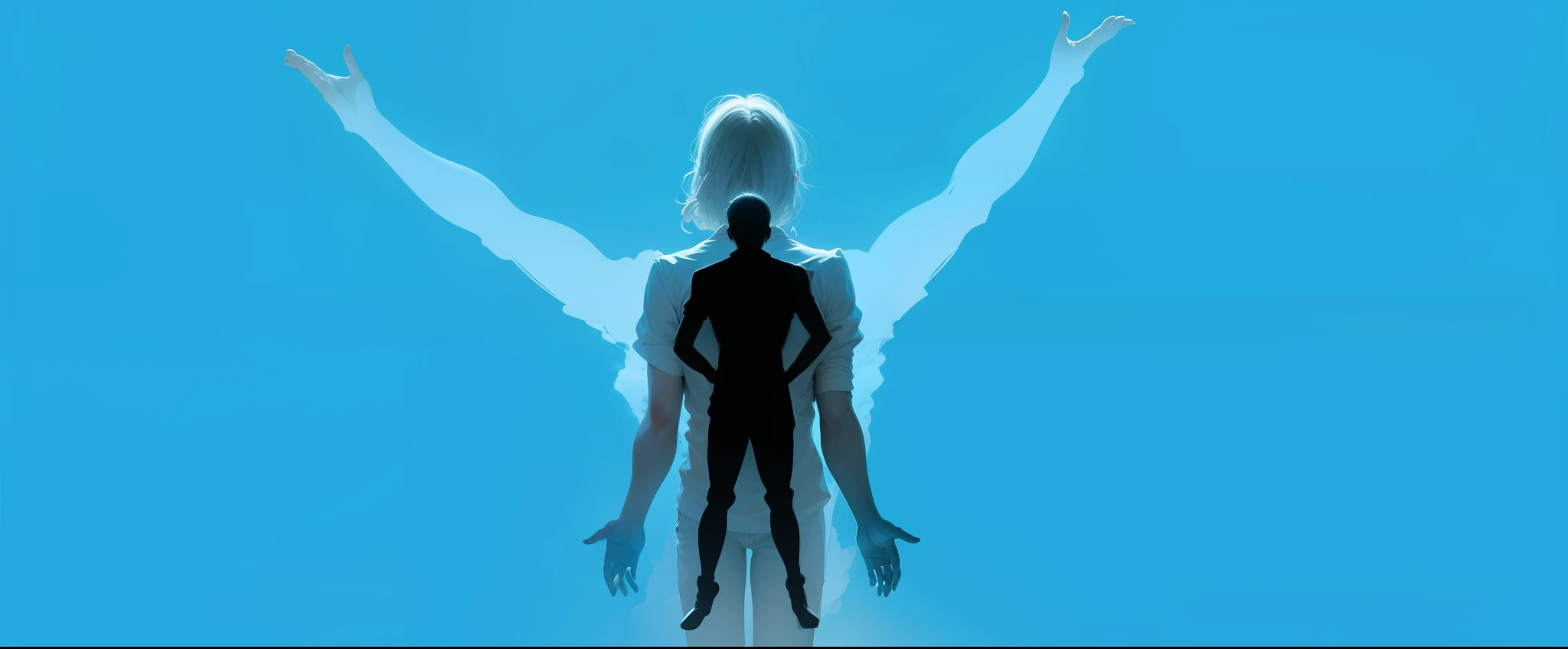 Image as if it were separated Body, soul and spirit