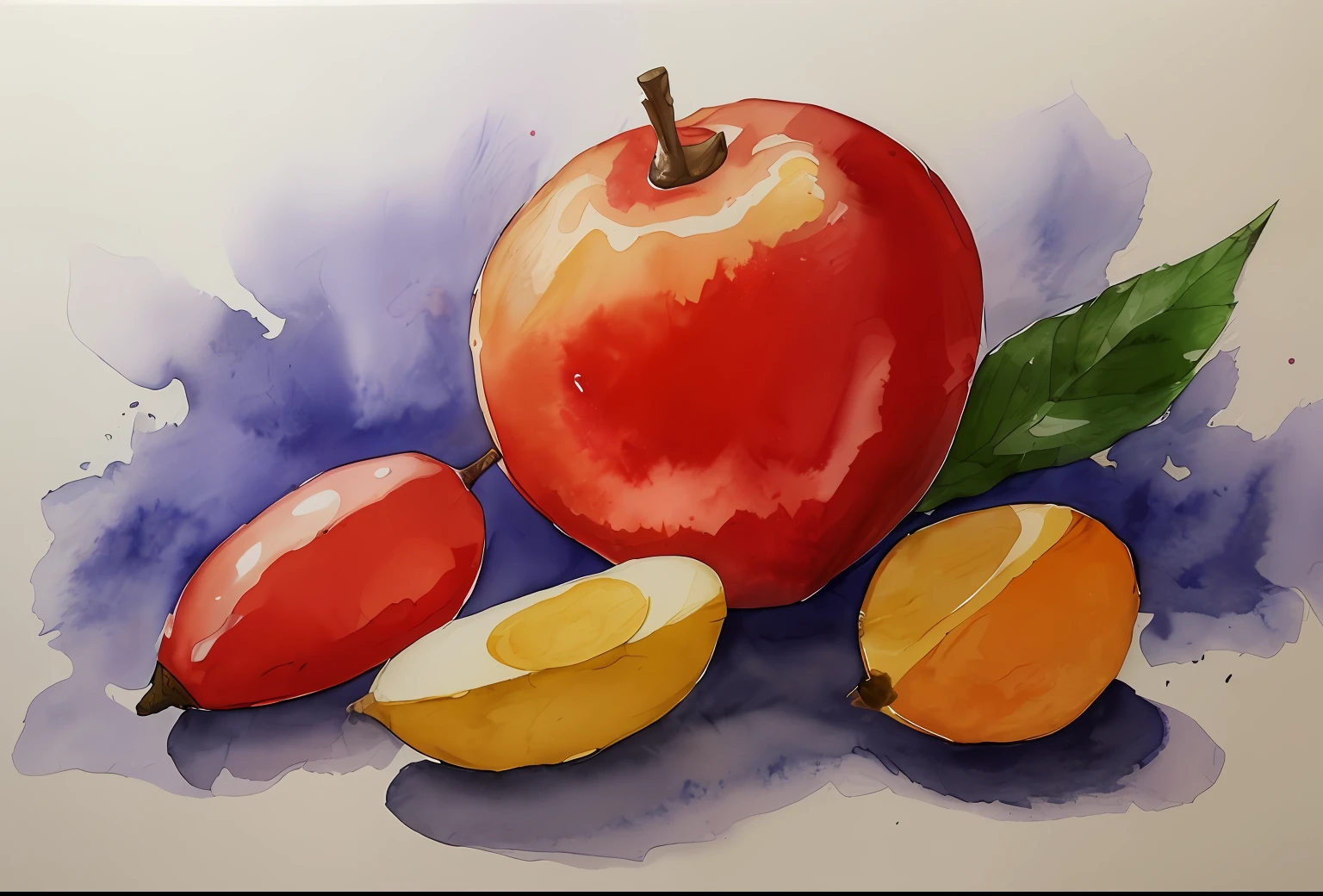 (masterpiece),(best quality), simple background, rule of thirds, still life, watercolor, (simple),(best quality),