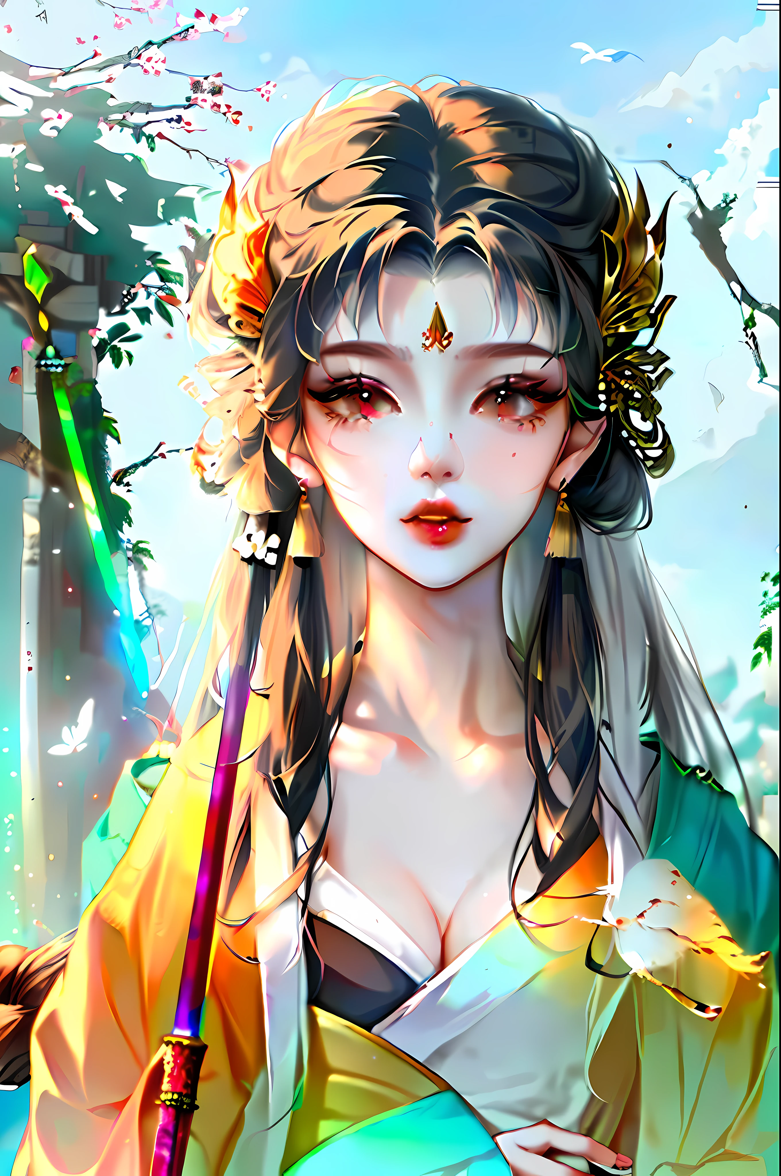 a close up of a men holding a sword and a bird, avian warrior, by Yang J, great character design, inka harpy girl, warrior character design, akira from chinese mythology, studio ghibly style mononoke, interesting character design, traditional japanese concept art, young harpy-girl, highly detailed character design, rossdraws 1. 0